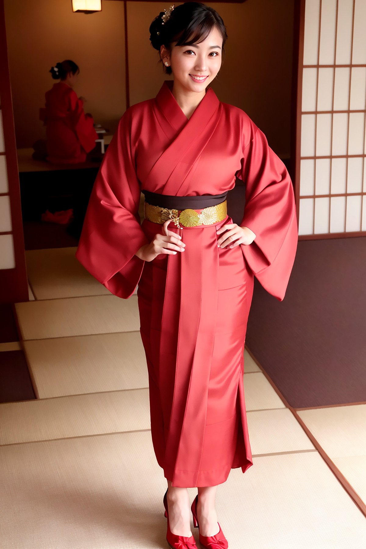 AIModel Vol.126 Silk Pastel Kimono