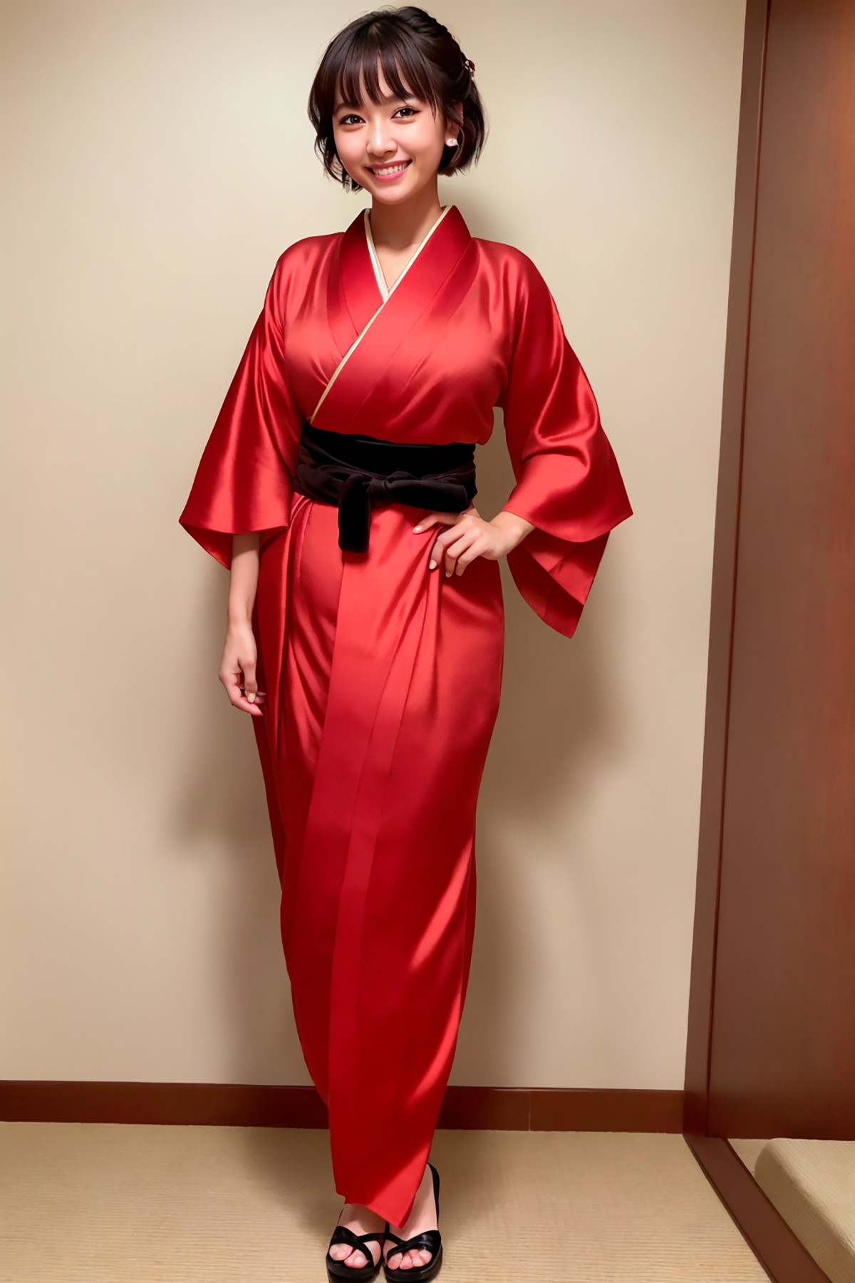 AIModel Vol.126 Silk Pastel Kimono