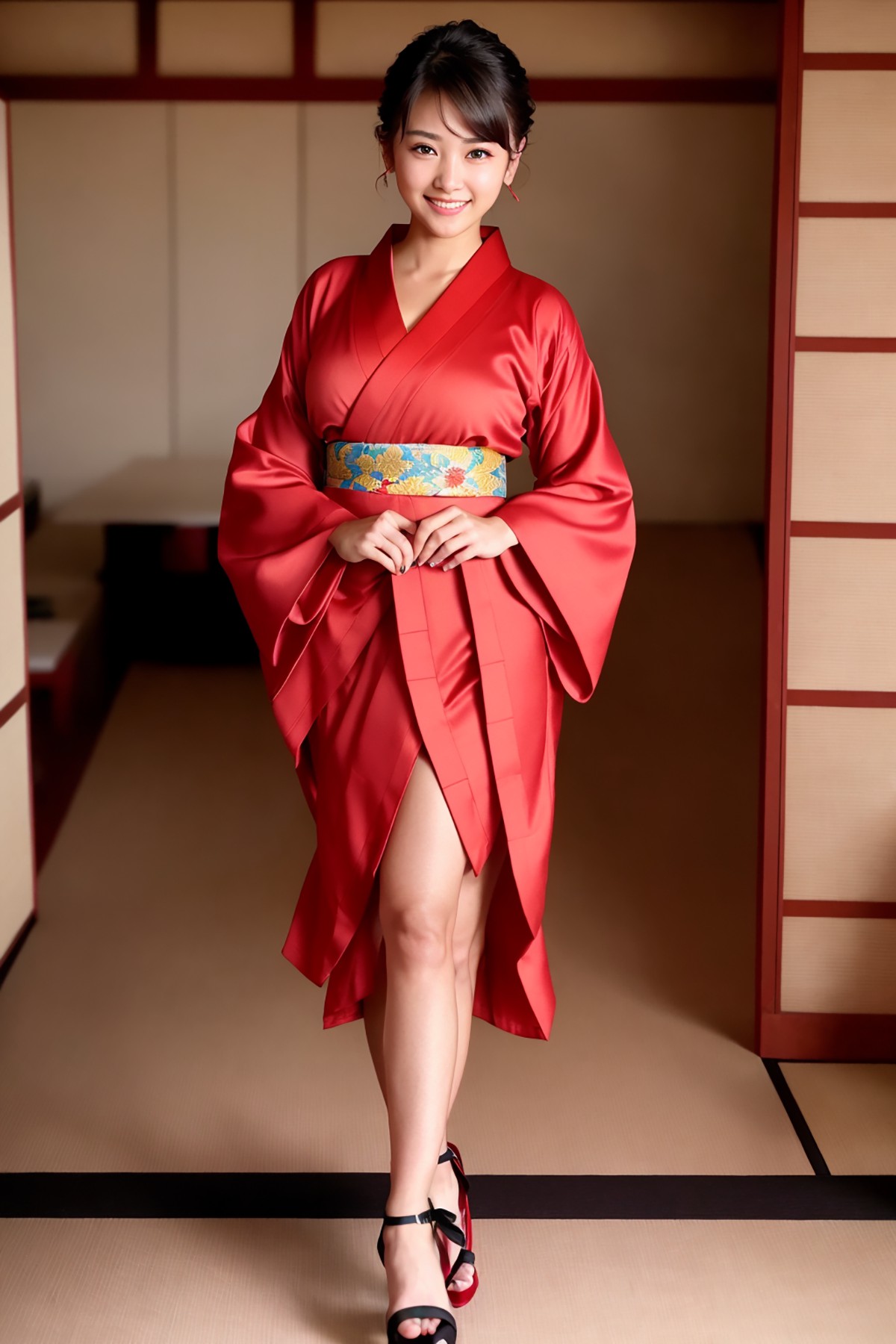 AIModel Vol.126 Silk Pastel Kimono