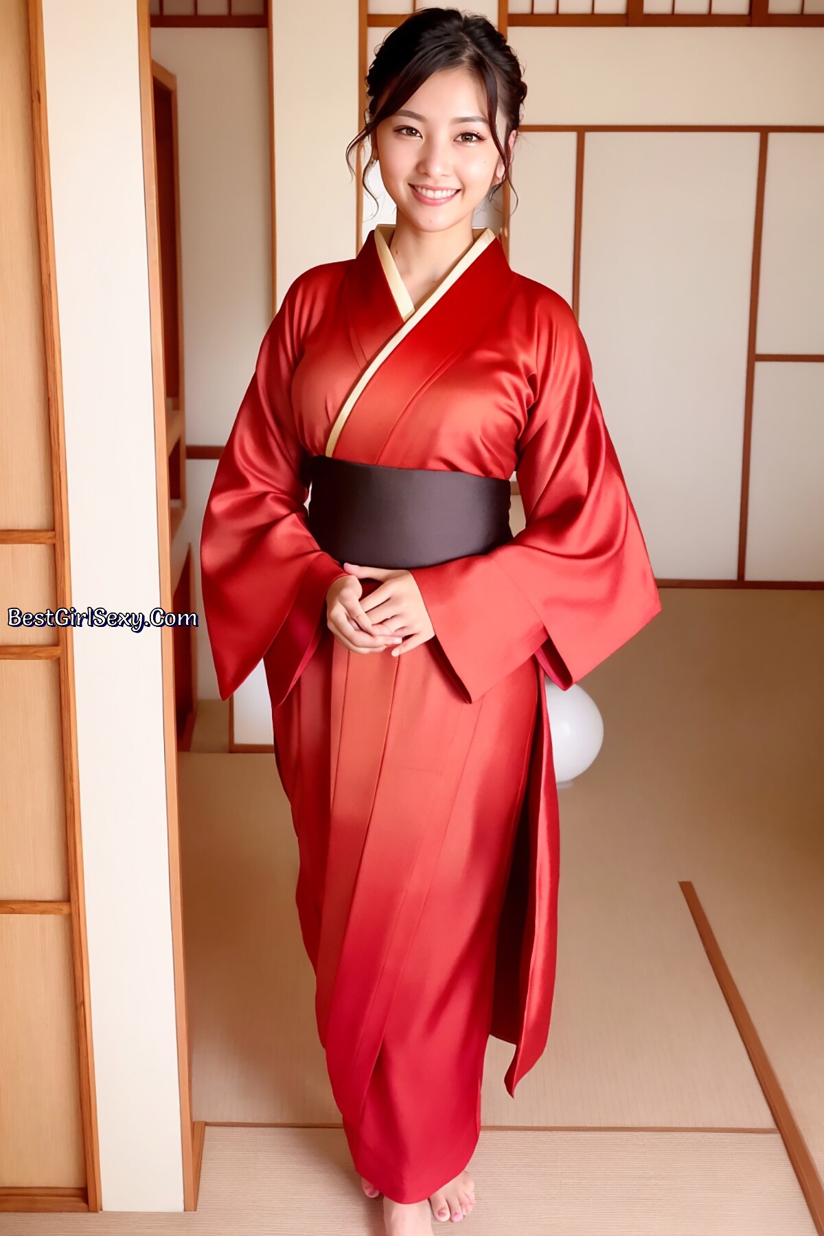 AIModel Vol.126 Silk Pastel Kimono