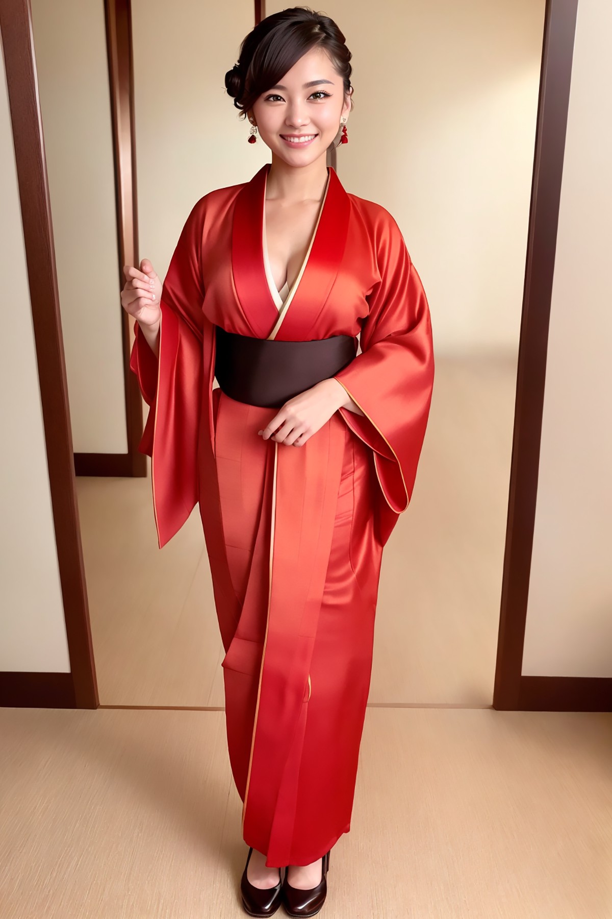 AIModel Vol.126 Silk Pastel Kimono