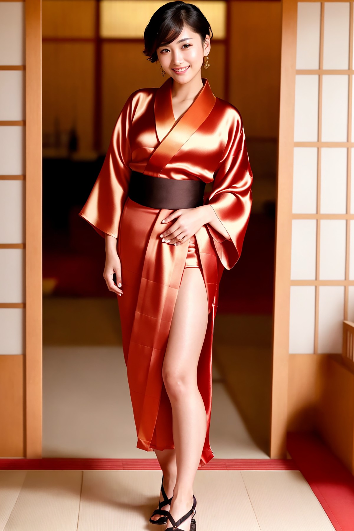 AIModel Vol.126 Silk Pastel Kimono