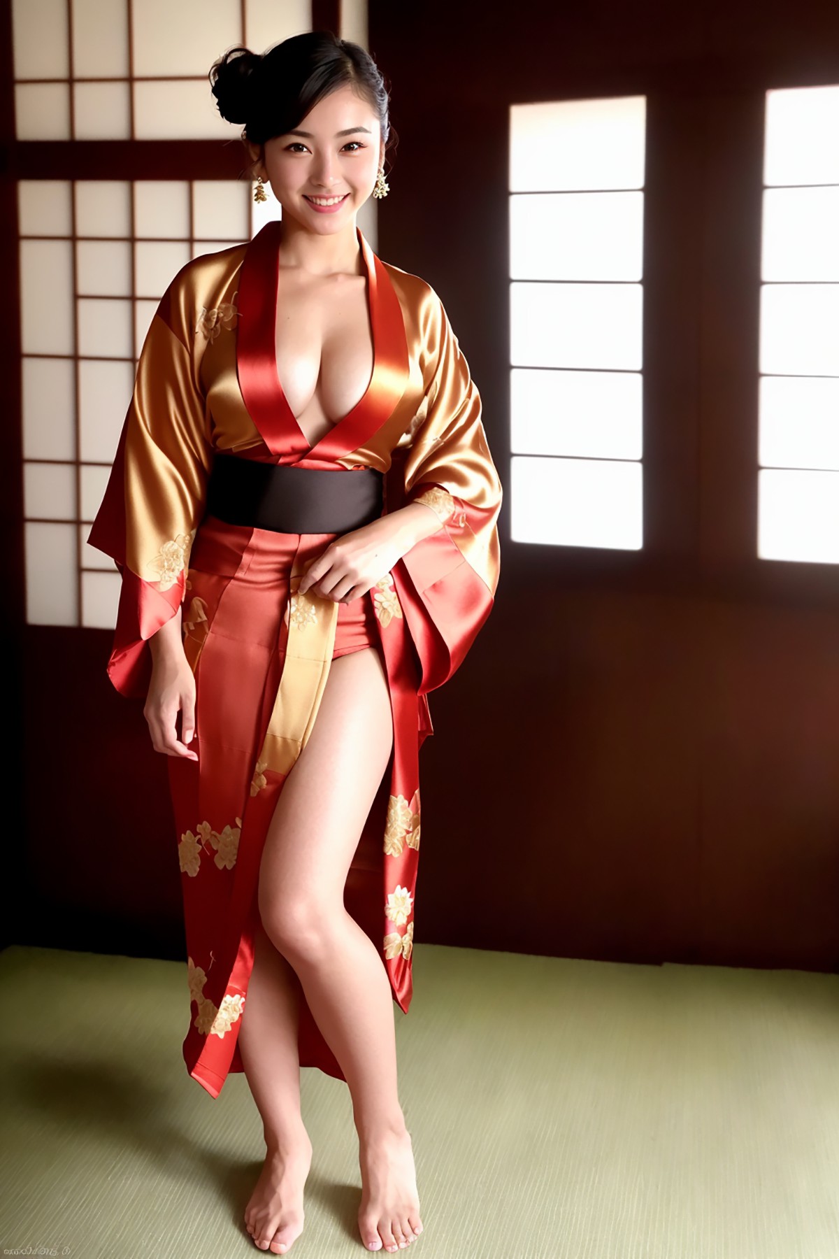AIModel Vol.126 Silk Pastel Kimono
