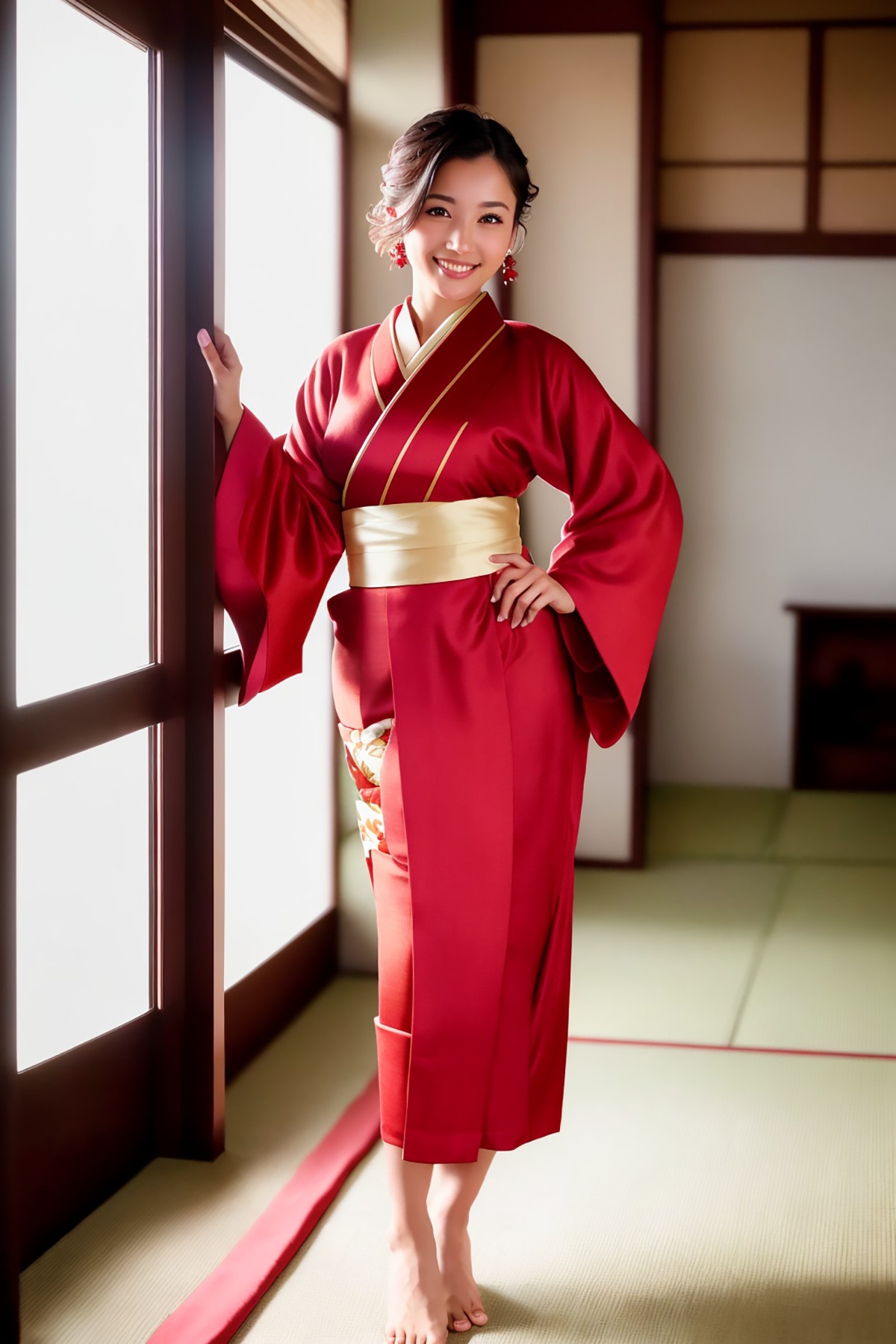 AIModel Vol.126 Silk Pastel Kimono
