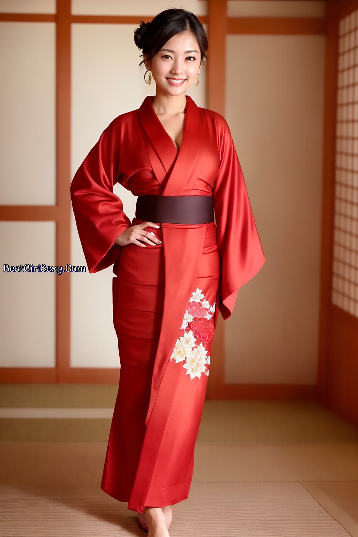 AIModel Vol.126 Silk Pastel Kimono