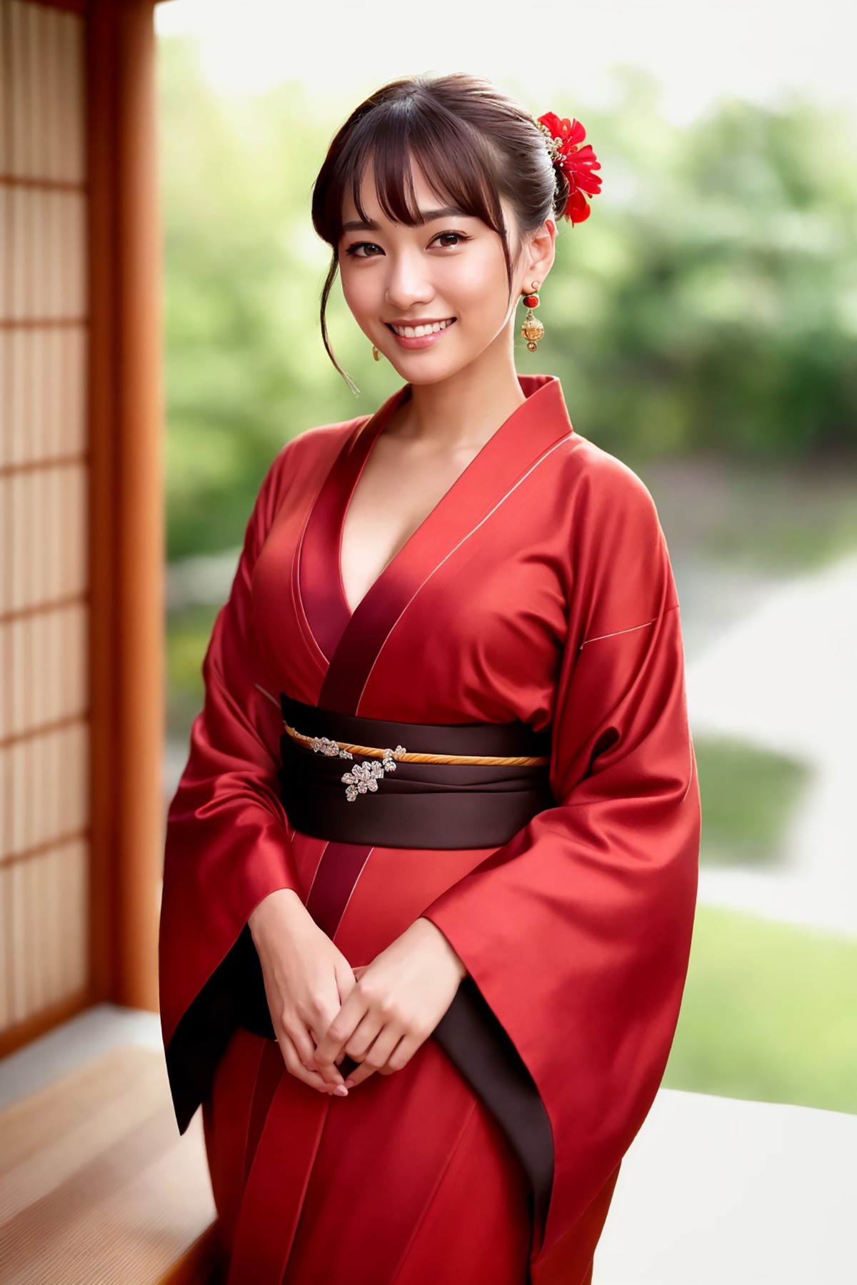 AI 模型 Vol.126 絲綢粉彩和服
