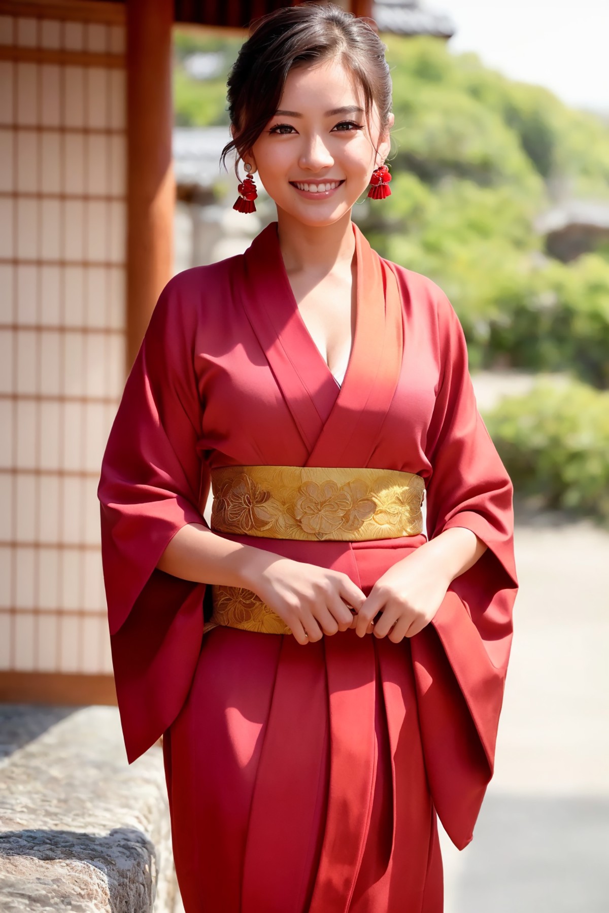 AI 模型 Vol.126 絲綢粉彩和服