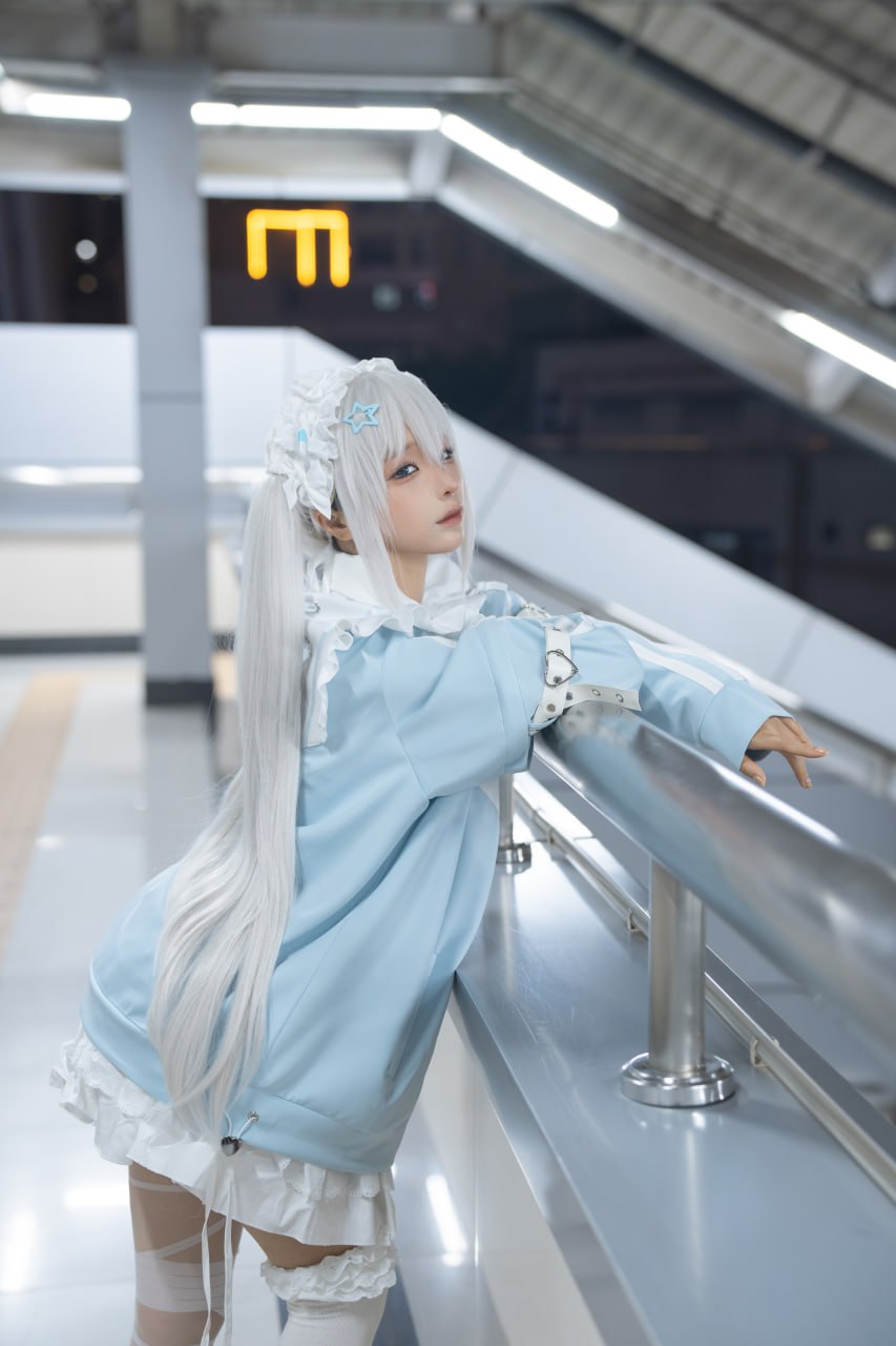 蠢沫沫《水色》244P1V Cosplay寫真套圖