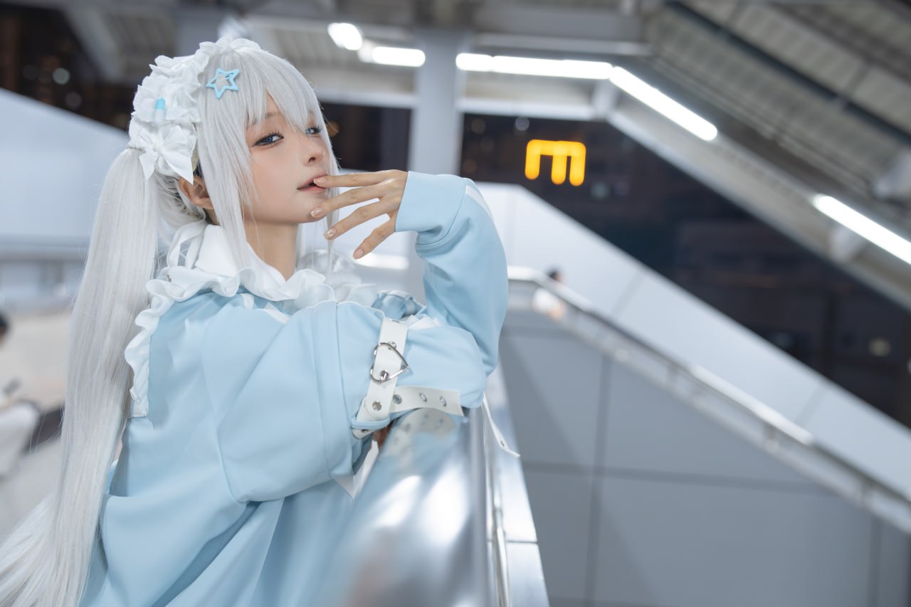 蠢沫沫《水色》244P1V Cosplay寫真套圖