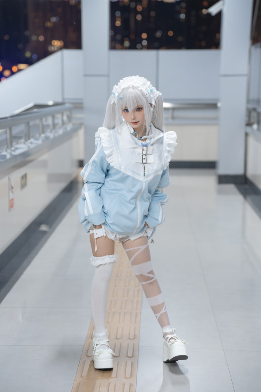 蠢沫沫《水色》244P1V Cosplay寫真套圖