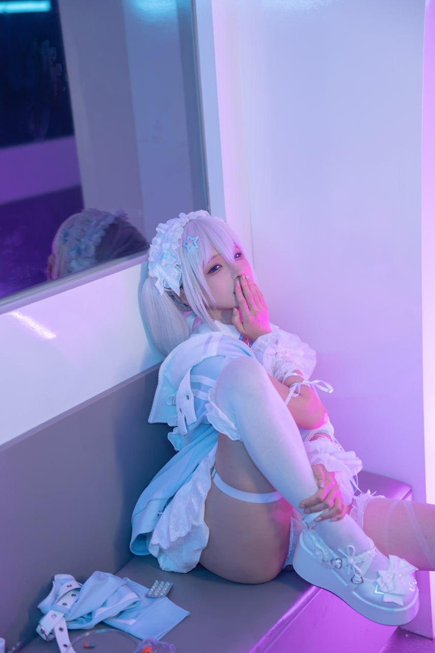 蠢沫沫《水色》244P1V Cosplay寫真套圖