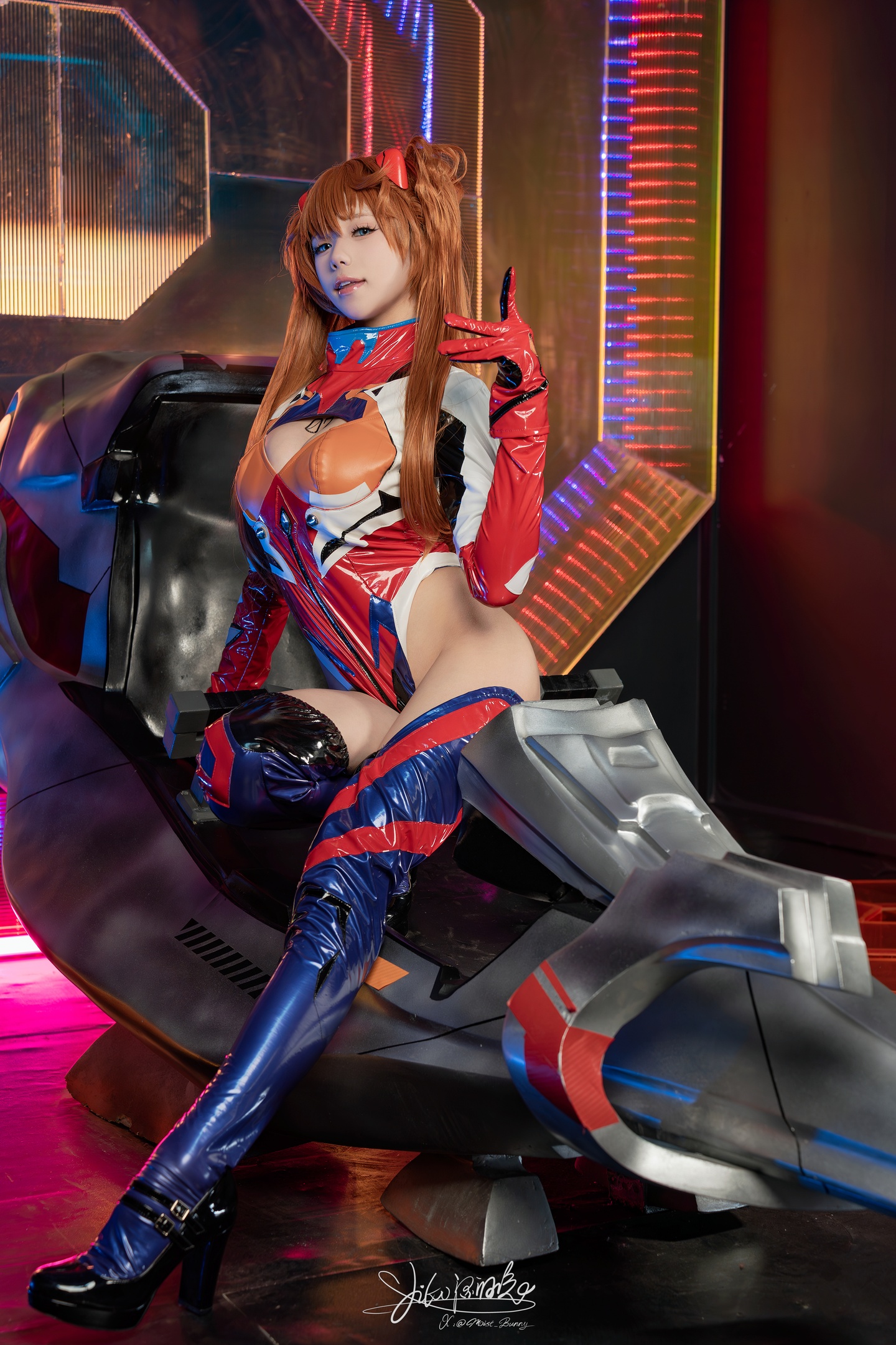 咬一口兔娘 Yiko湿润兔（咬人小小兔） - 9月作品『明日香特殊作战』 拾光独白 写真セット 82P1V