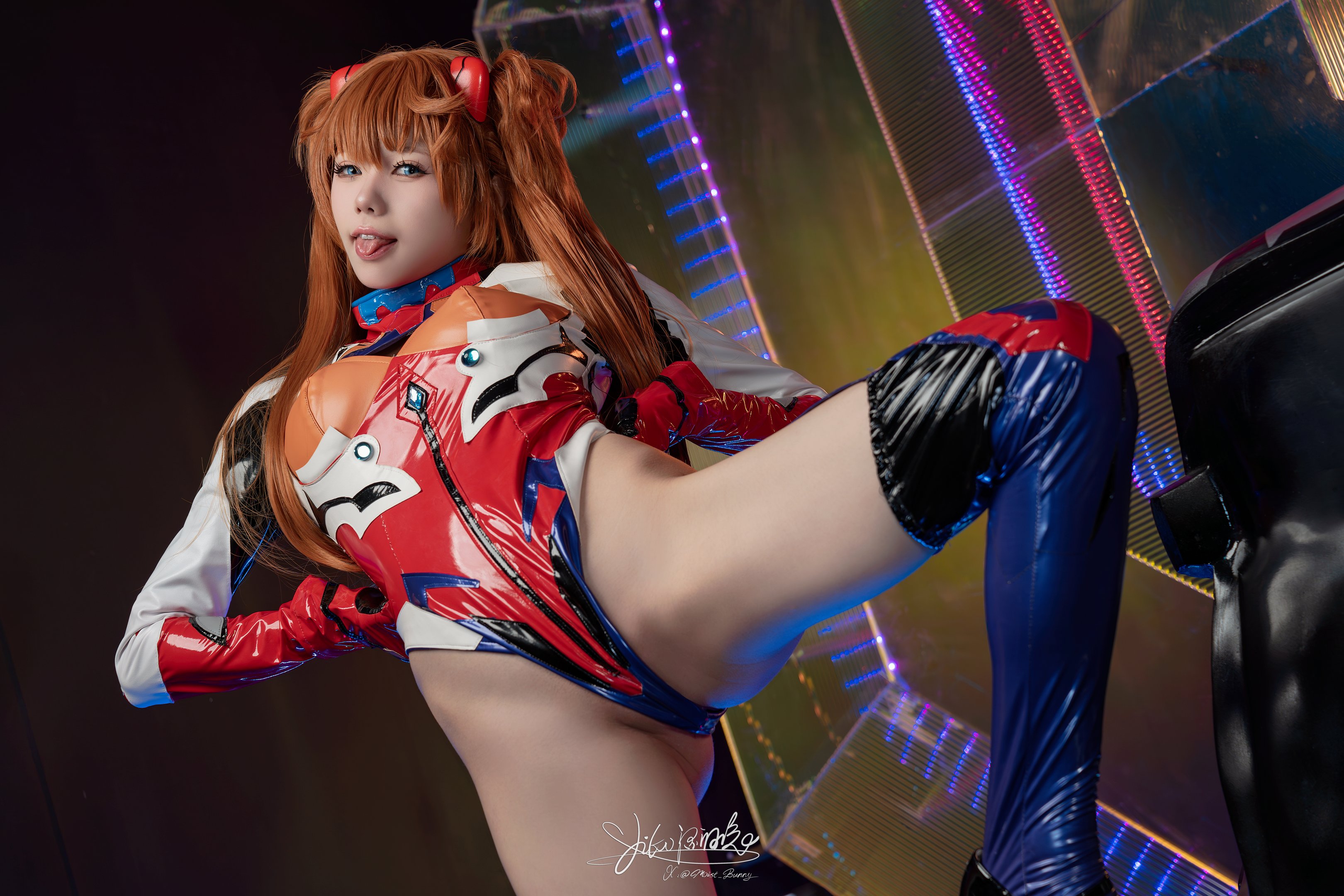 咬一口兔娘 Yiko湿润兔（咬人小小兔） - 9月作品『明日香特殊作战』 拾光独白 写真セット 82P1V