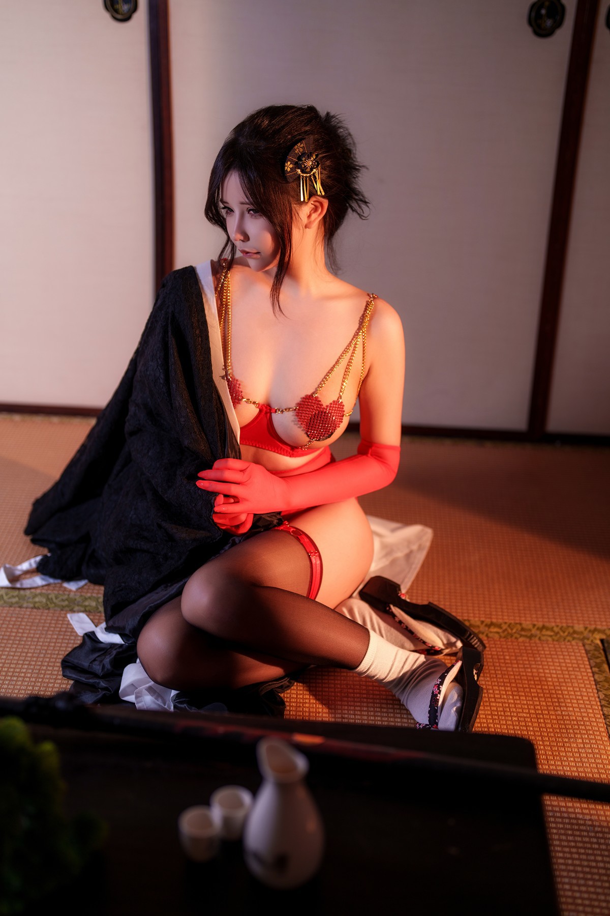 Cosplay ôm đi Mo Zi aa bà goá bà