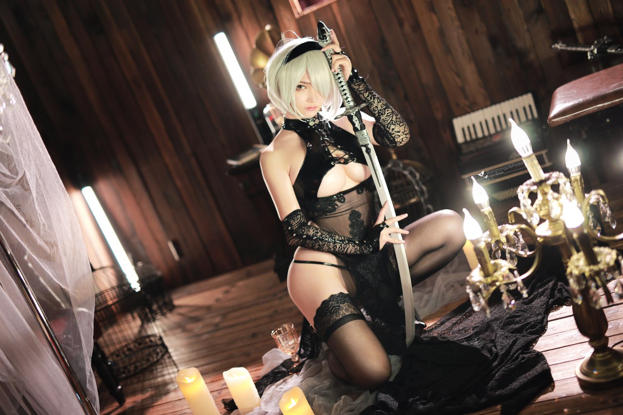 ゼンウrr ショウヨウザイぐぐぐw NieR:Automata 2Bの二人用旗袍