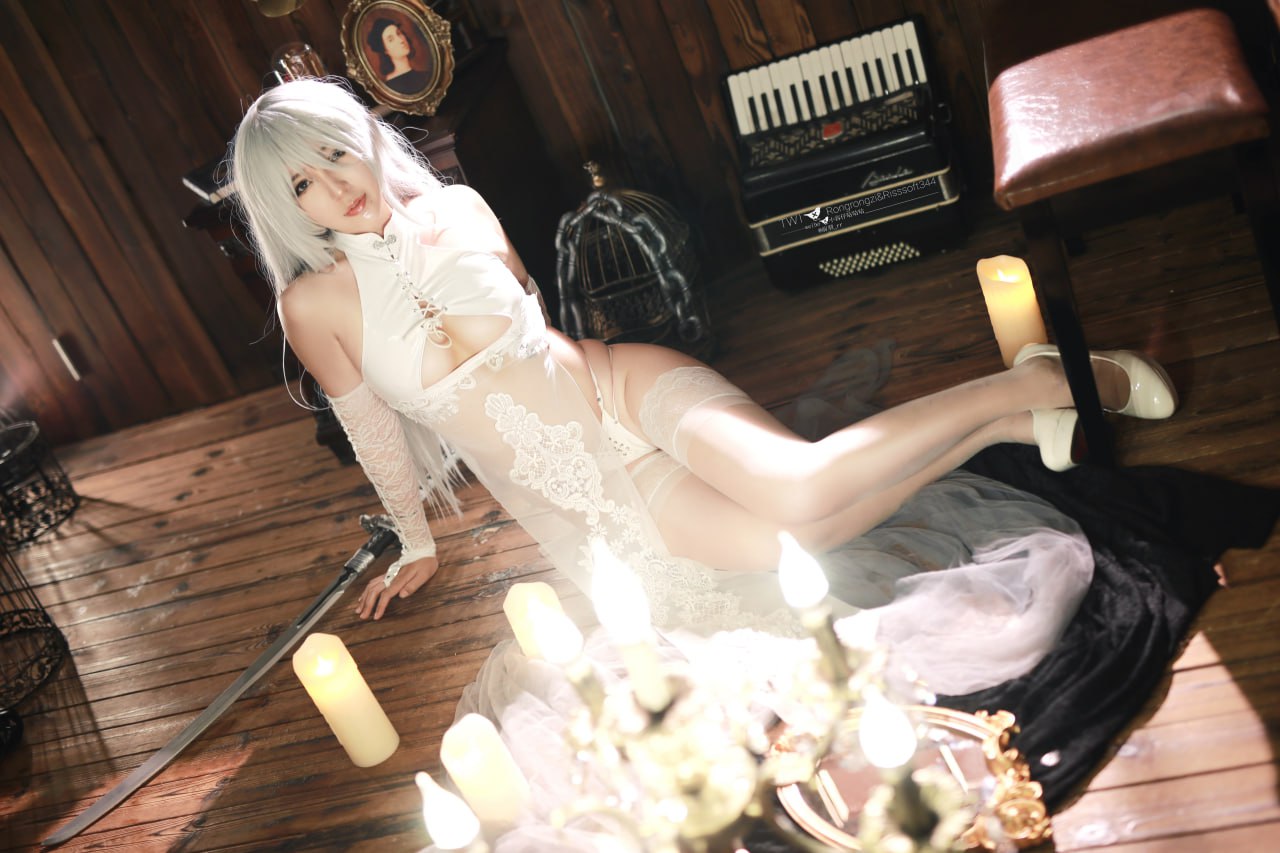 ゼンウrr ショウヨウザイぐぐぐw NieR:Automata 2Bの二人用旗袍