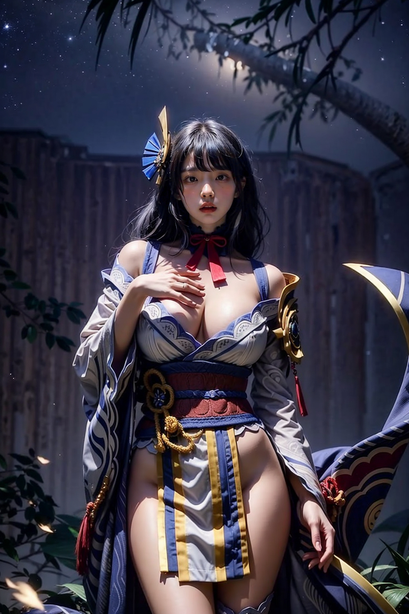 AI生成〜AI OFUG - 彼女の雷電将軍コスプレ