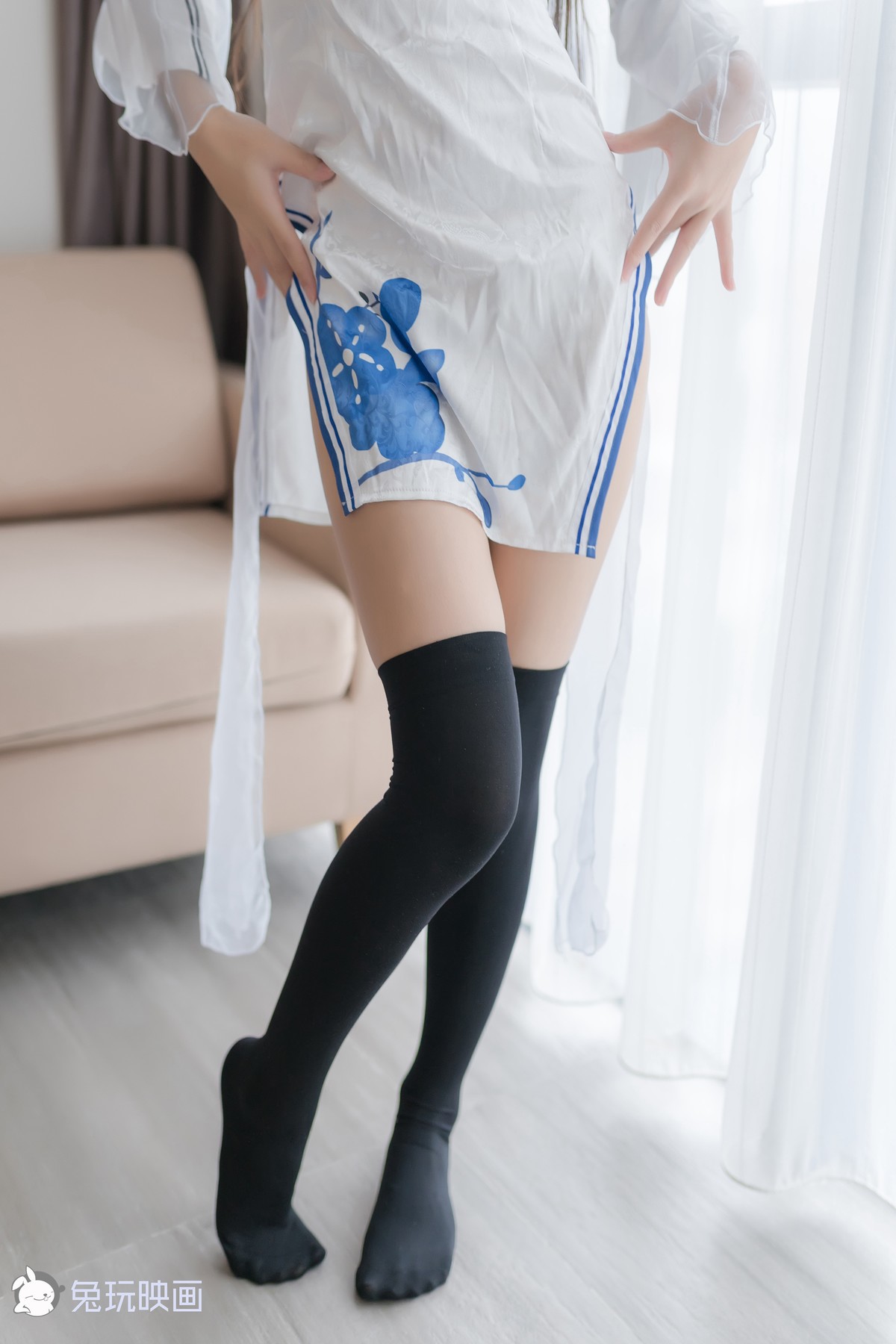 Cosplay兔玩映畫白色旗袍