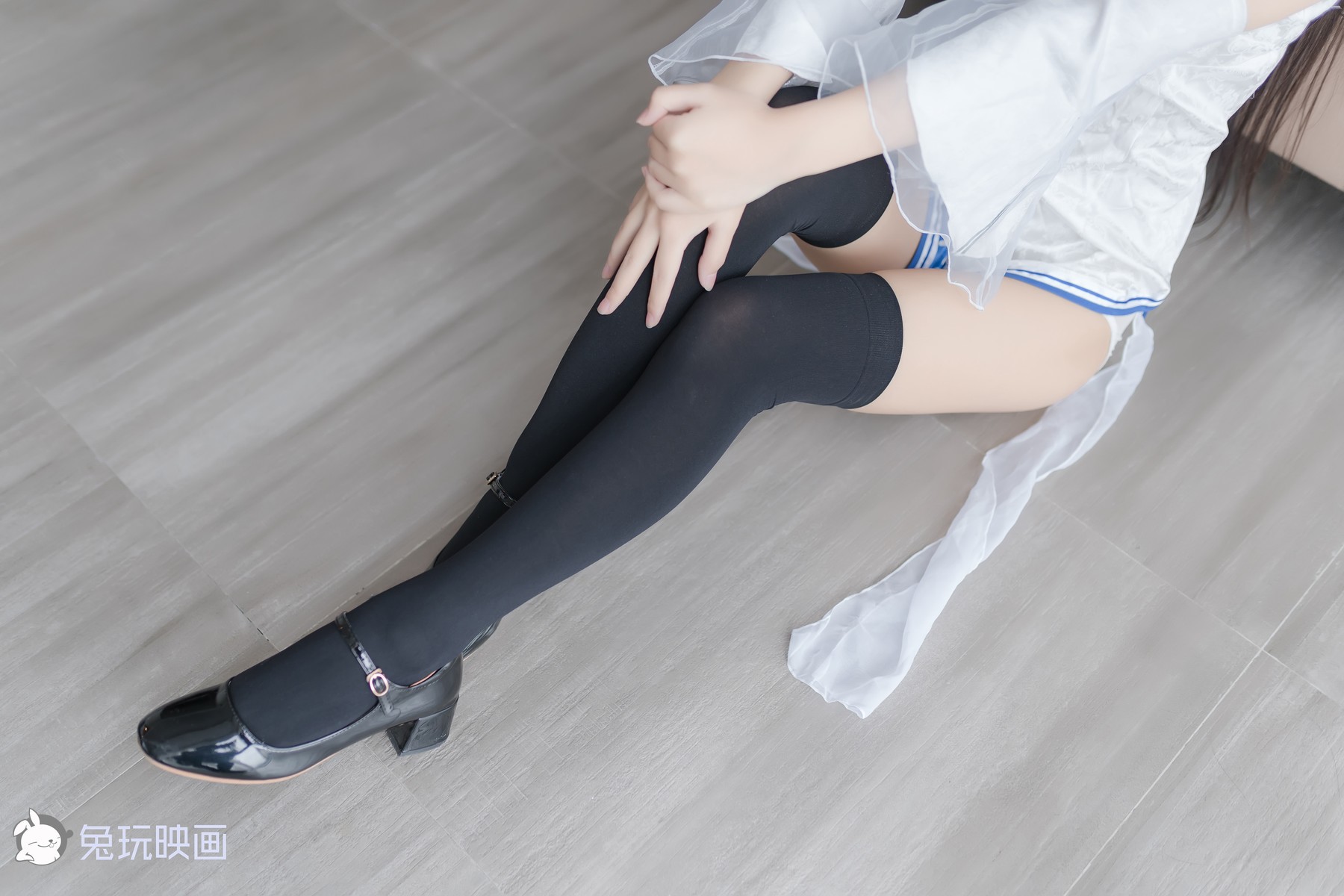 Cosplay 兔玩映画 白色旗袍
