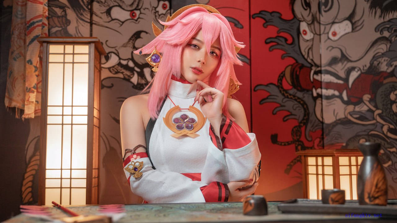 Cosplay Jiu Yan - Genshin Impact Yae Miko