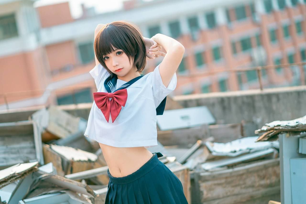 蠢沫沫 - 天台JK制服