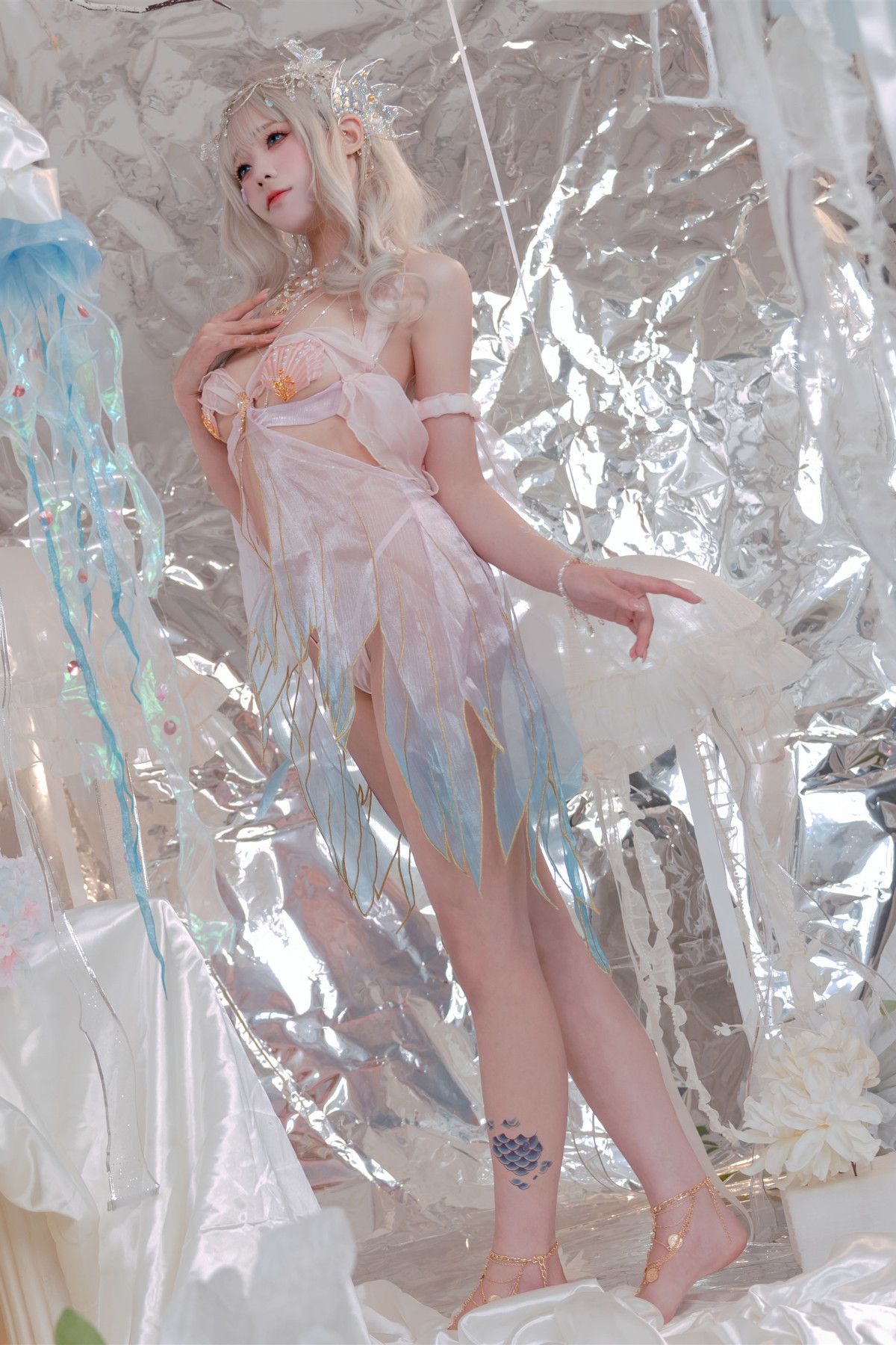 Cosplay Cắn một miếng Thỏ Nương Con Gái Của Biển Nàng Tiên Cá Mermaid