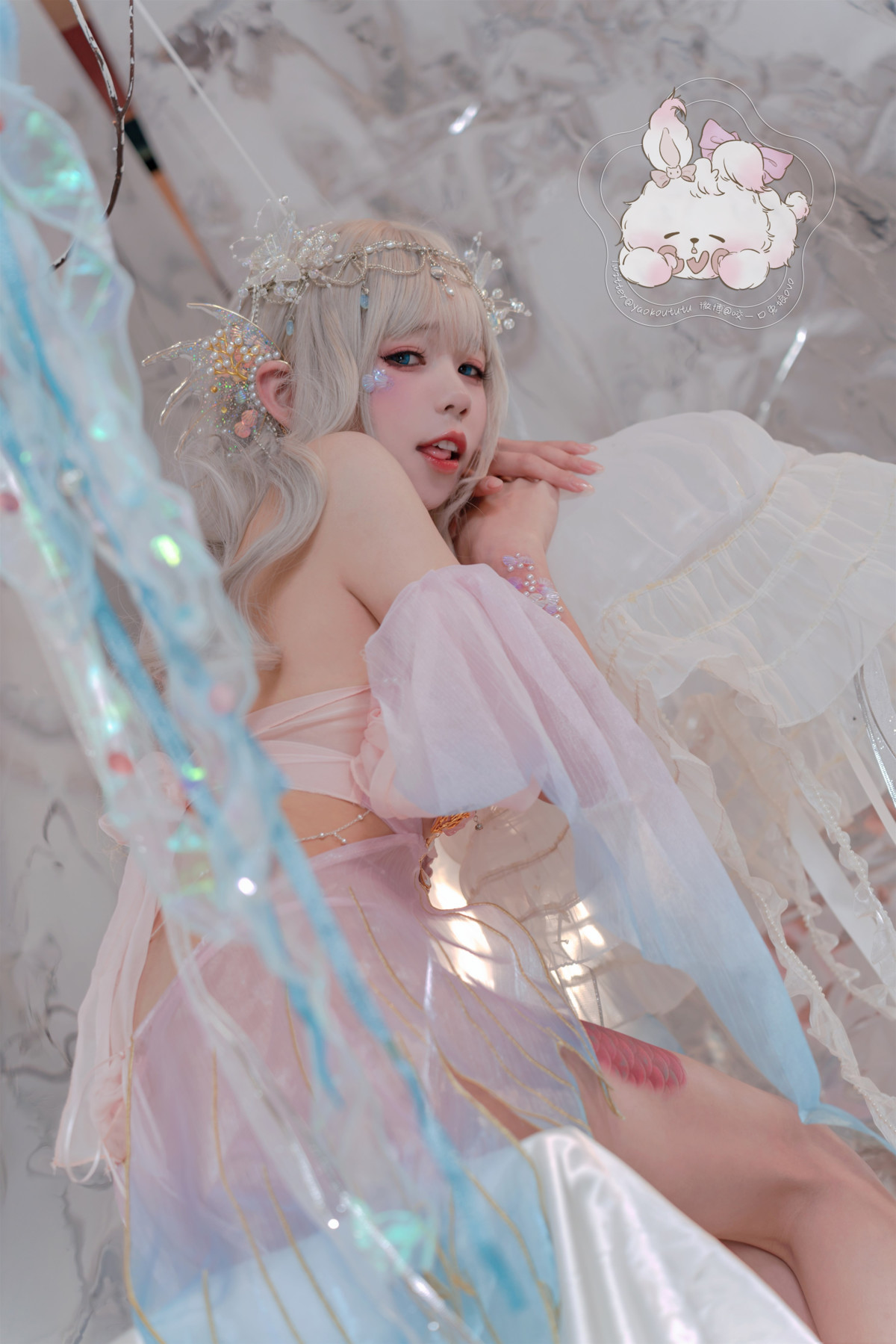 Cosplay Cắn một miếng Thỏ Nương Con Gái Của Biển Nàng Tiên Cá Mermaid
