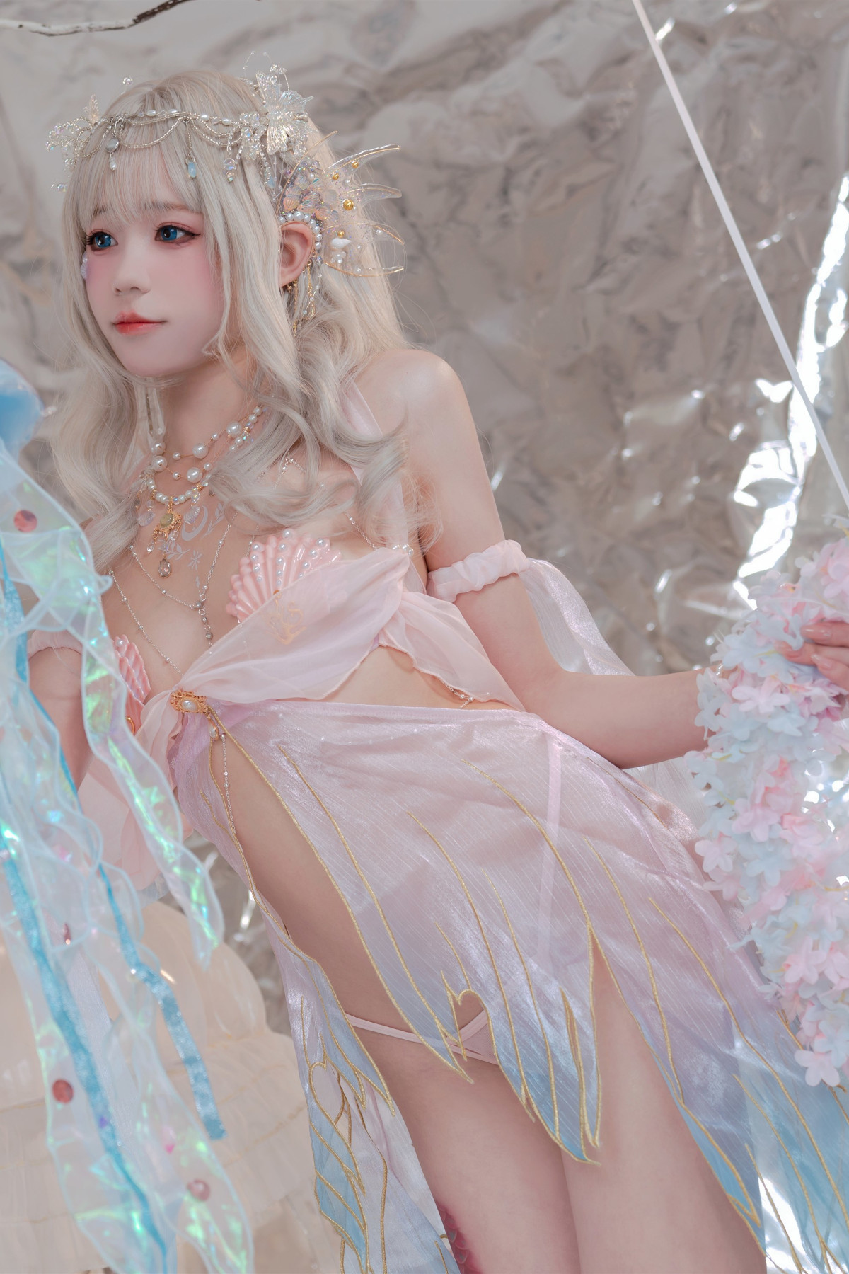 コスプレ 兎娘を一口かむ 海の娘 人魚 メルメイド