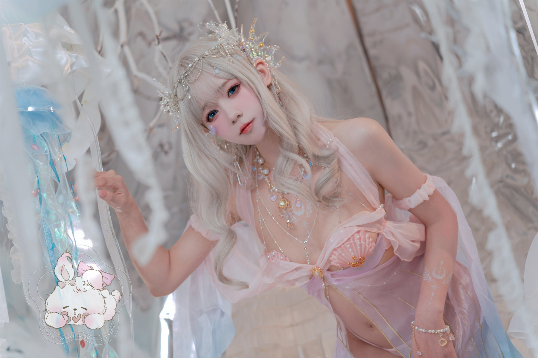 Cosplay Cắn một miếng Thỏ Nương Con Gái Của Biển Nàng Tiên Cá Mermaid