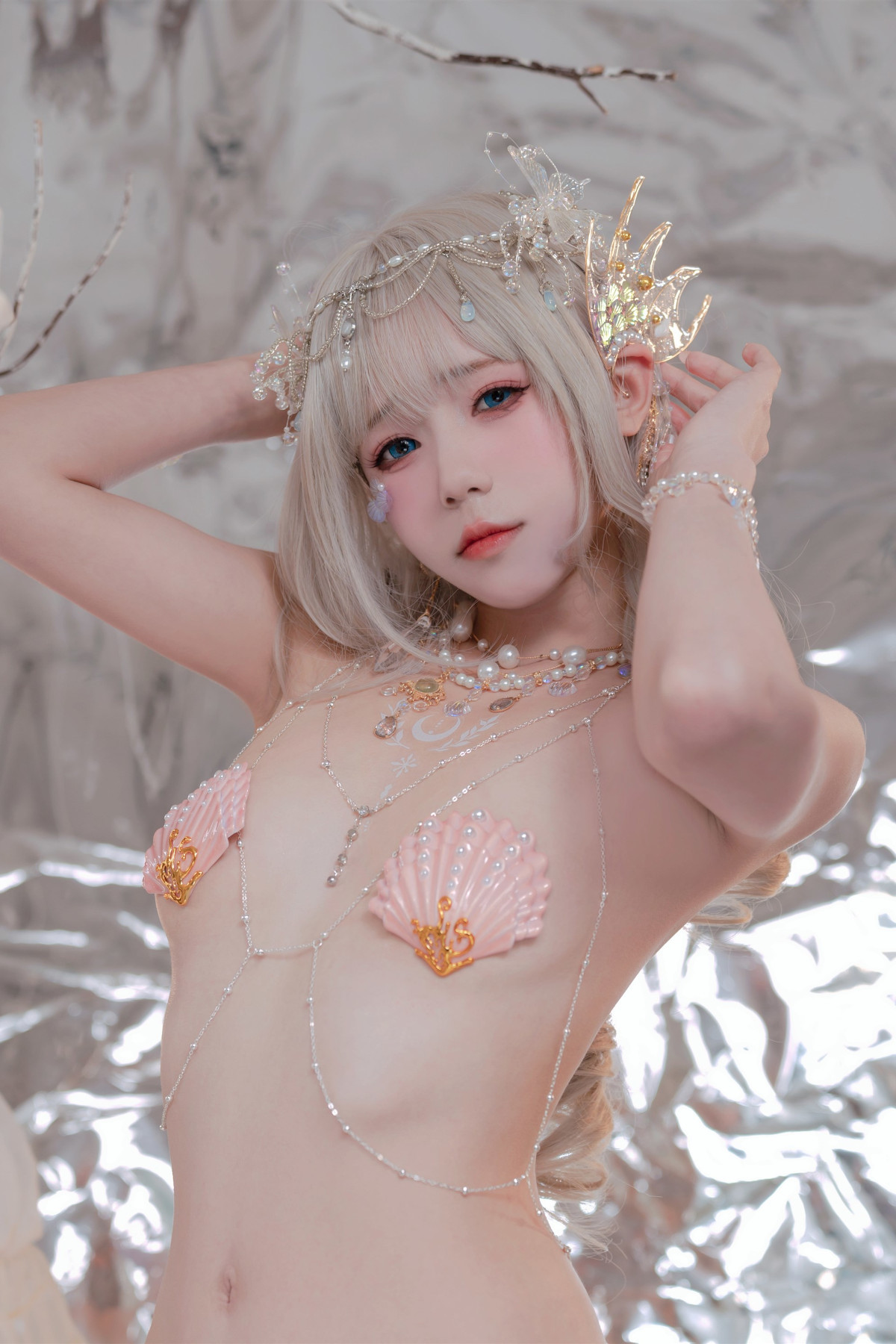 コスプレ 兎娘を一口かむ 海の娘 人魚 メルメイド