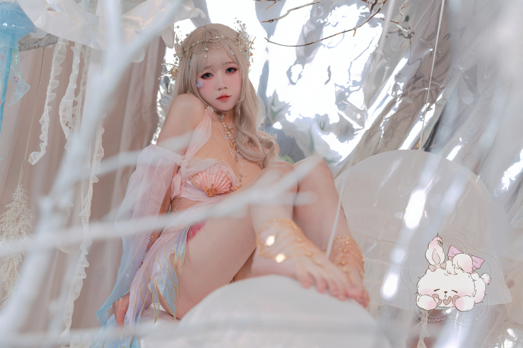 Cosplay Cắn một miếng Thỏ Nương Con Gái Của Biển Nàng Tiên Cá Mermaid