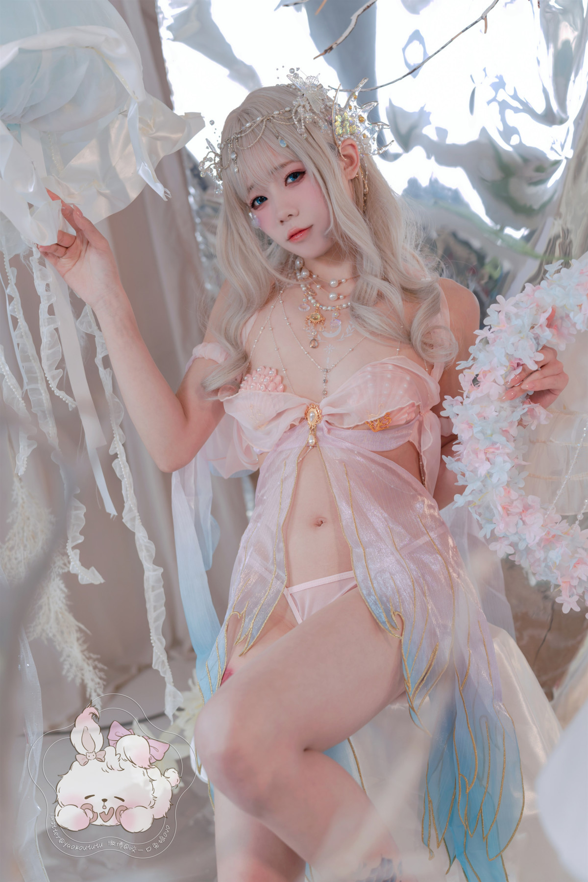 コスプレ 兎娘を一口かむ 海の娘 人魚 メルメイド