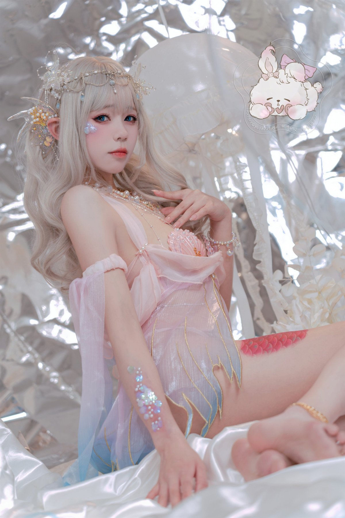 Cosplay Cắn một miếng Thỏ Nương Con Gái Của Biển Nàng Tiên Cá Mermaid