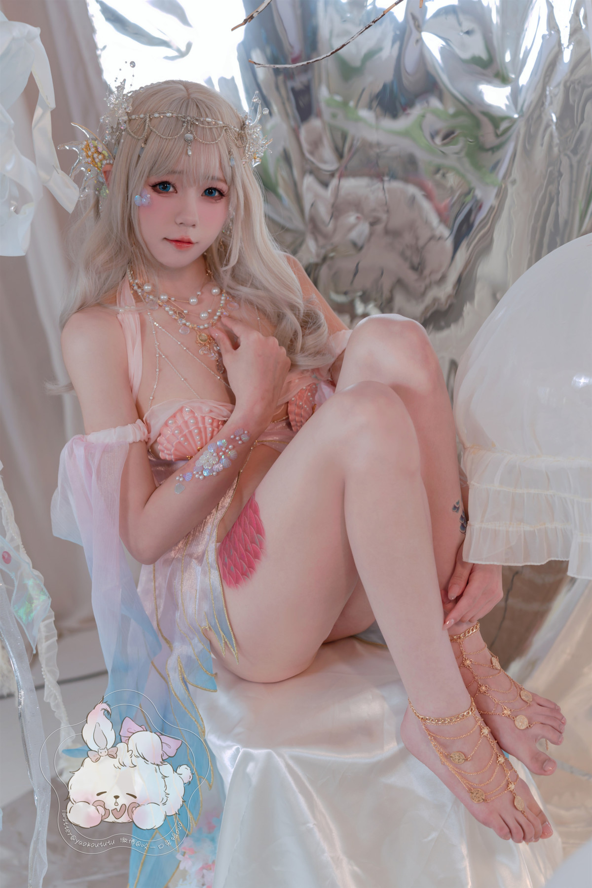 Cosplay Cắn một miếng Thỏ Nương Con Gái Của Biển Nàng Tiên Cá Mermaid