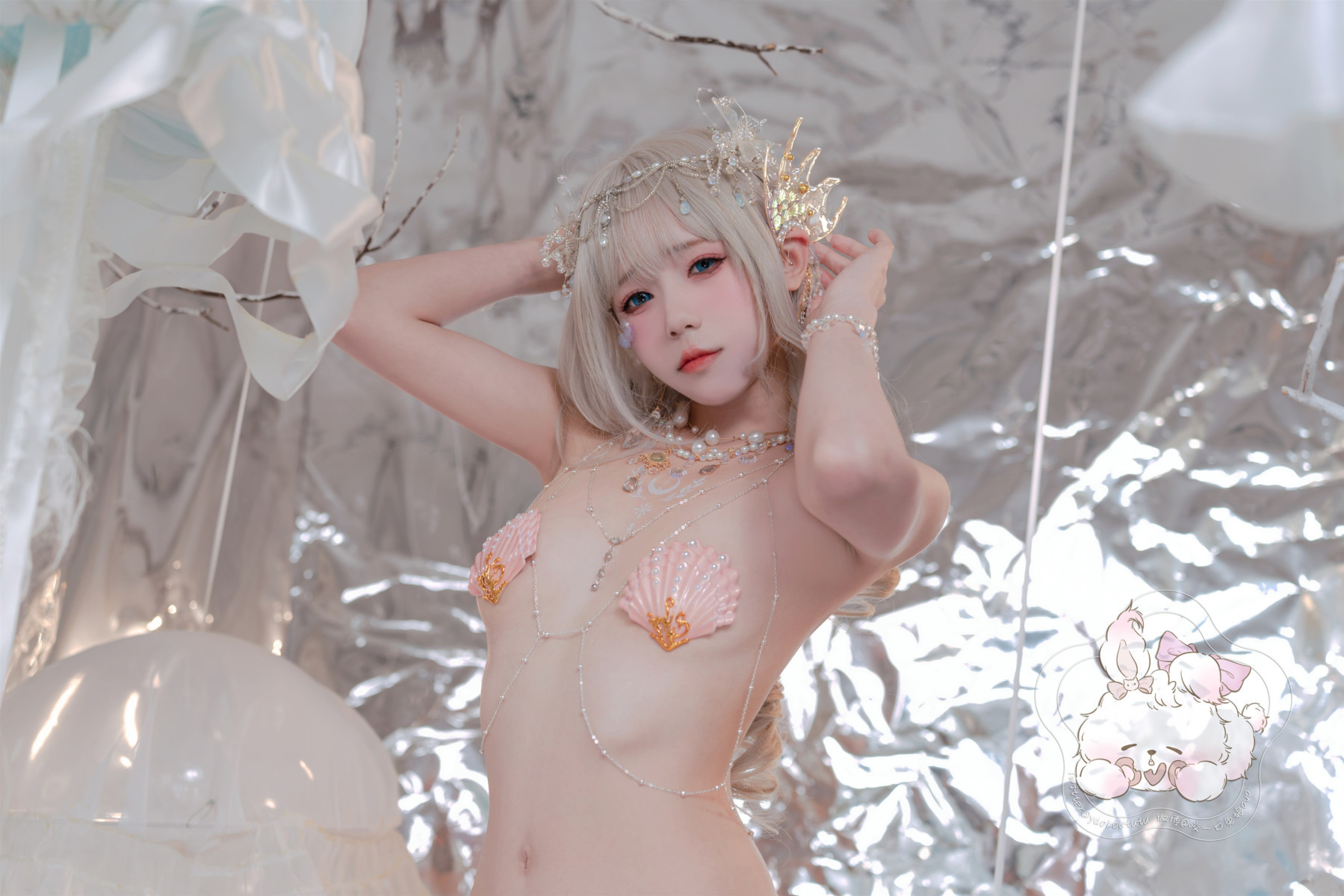 コスプレ 兎娘を一口かむ 海の娘 人魚 メルメイド