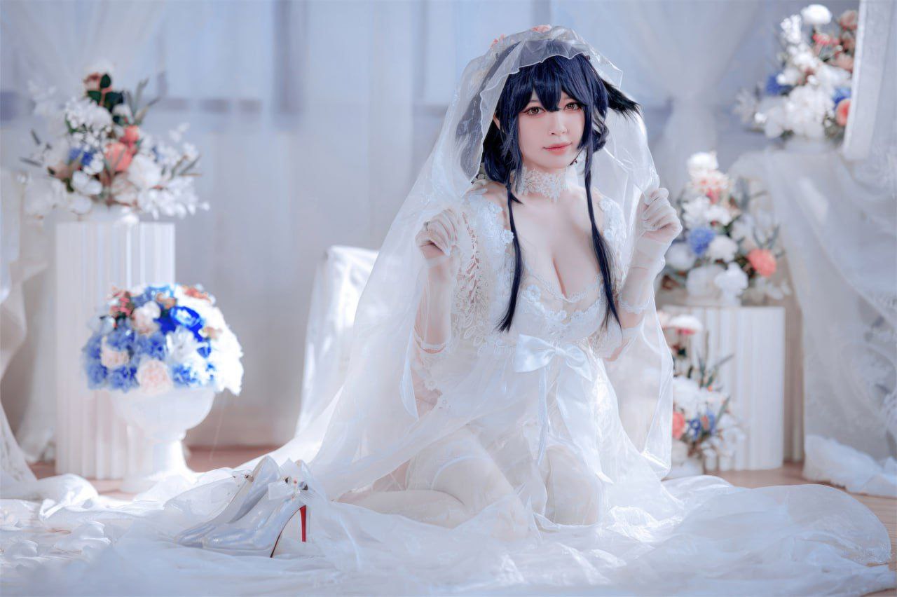Ban Ban Zi Azur Lane Azuma Bride Cosplay