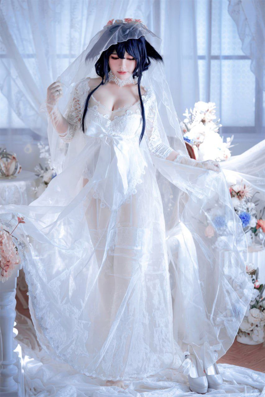 Ban Ban Zi Azur Lane Azuma Bride Cosplay
