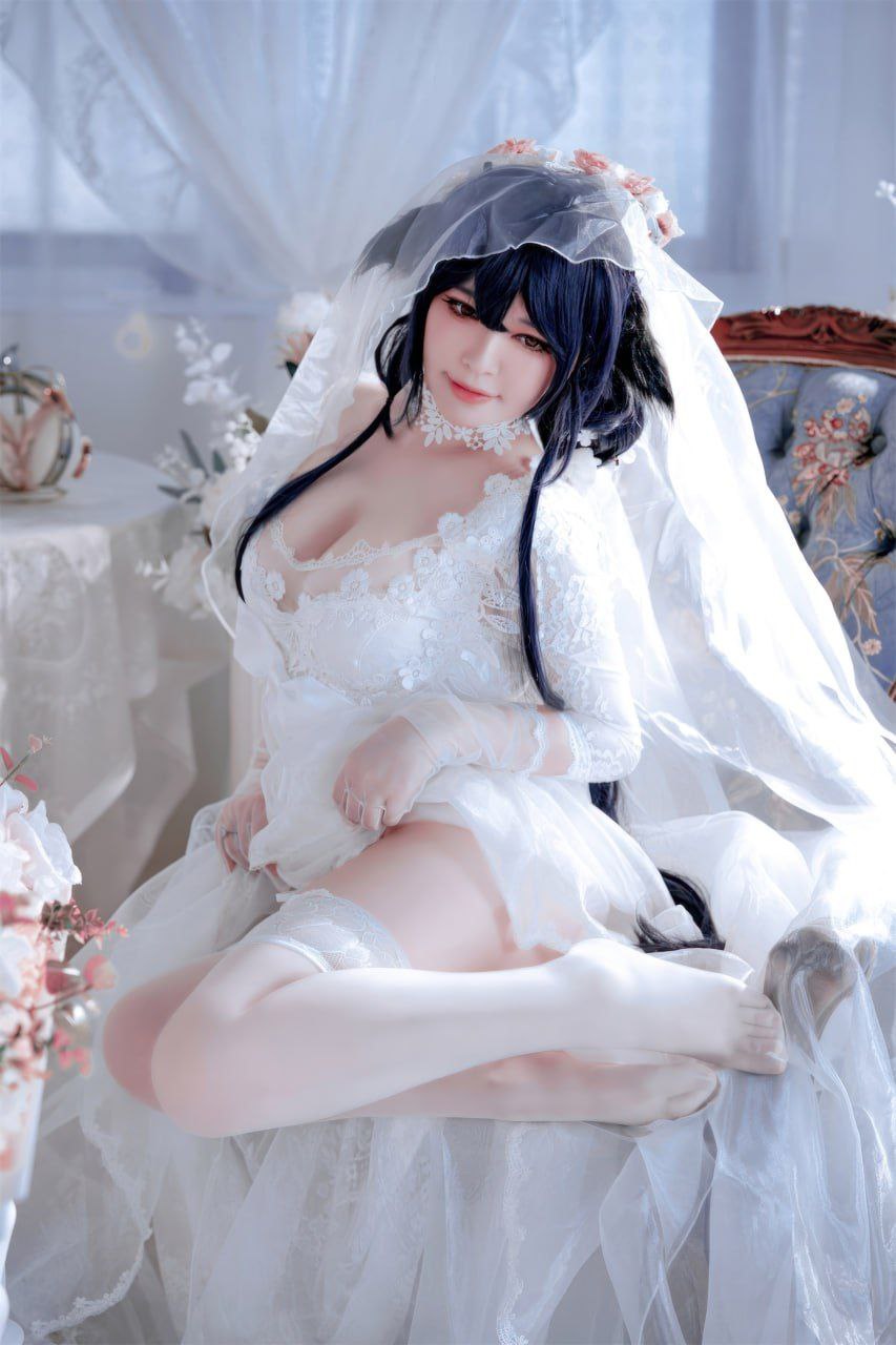 Ban Ban Zi Azur Lane Azuma Bride Cosplay