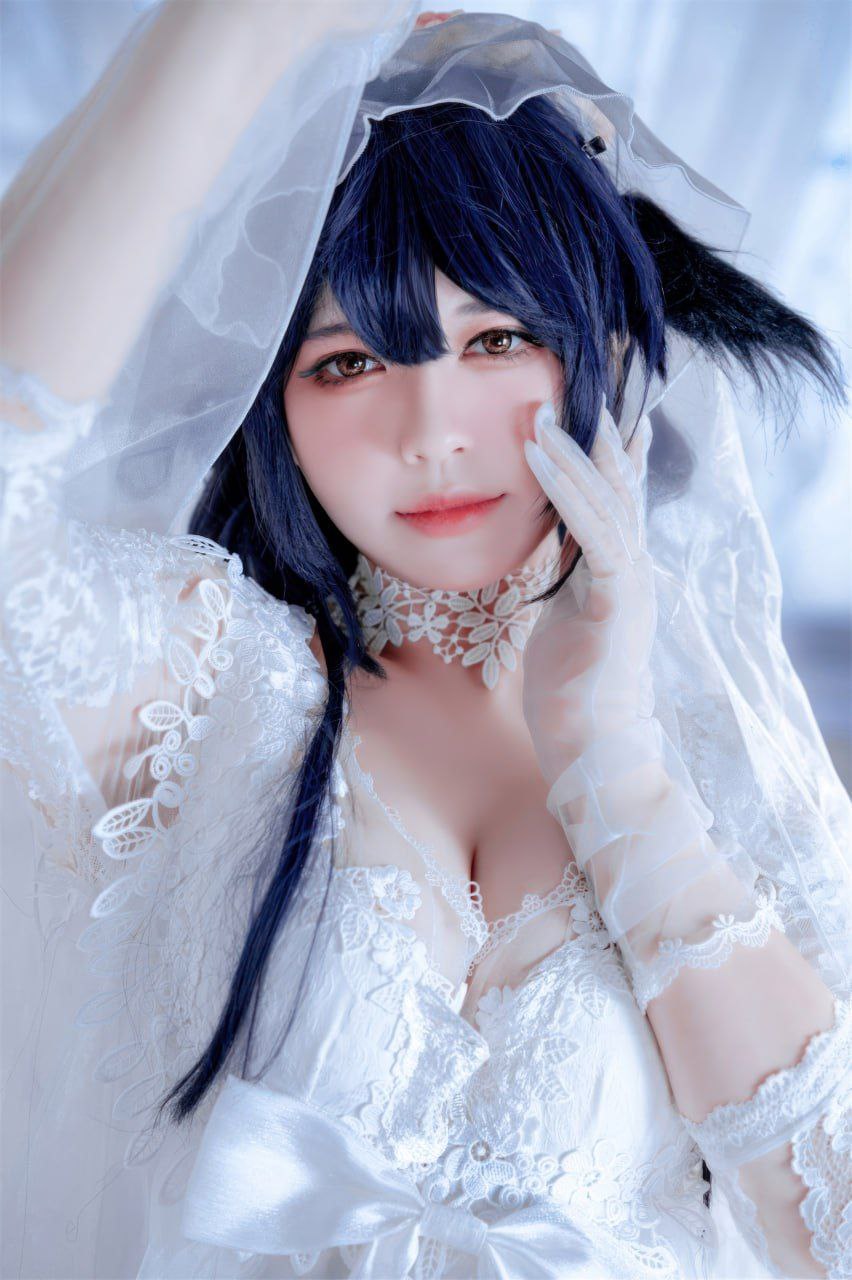 Ban Ban Zi Azur Lane Azuma Bride Cosplay