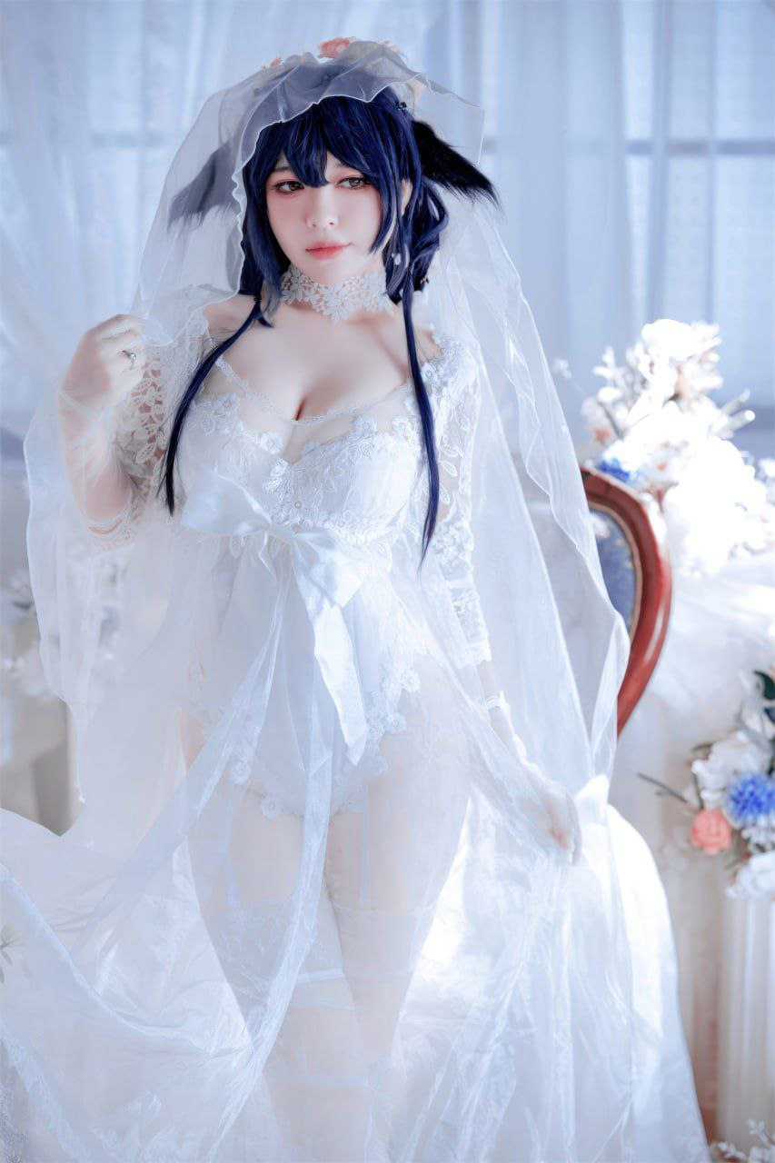 Ban Ban Zi Azur Lane Azuma Bride Cosplay