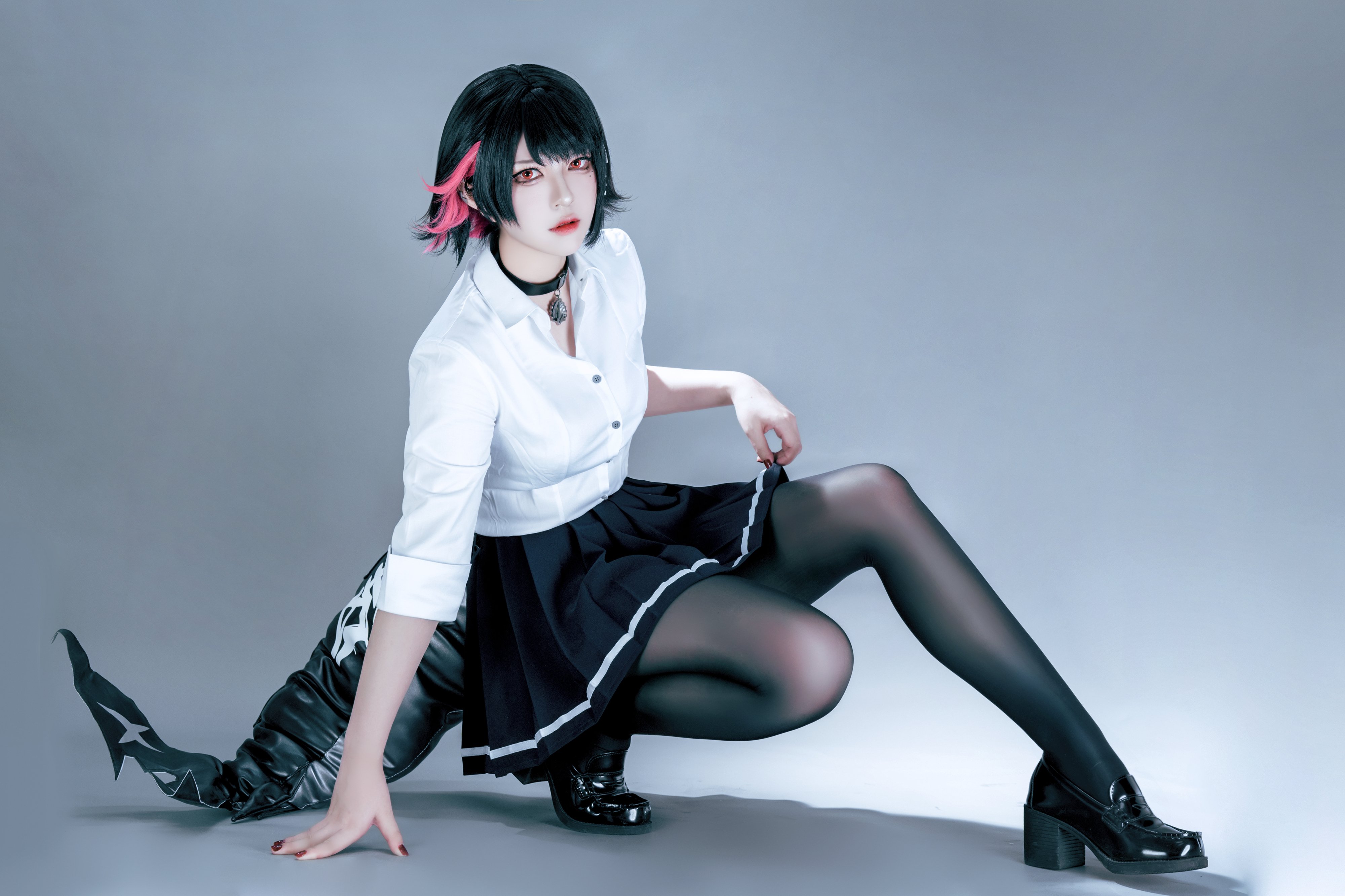 Ban Ban Zi Cosplay Shark Girl Zenless Zone Zero 48P