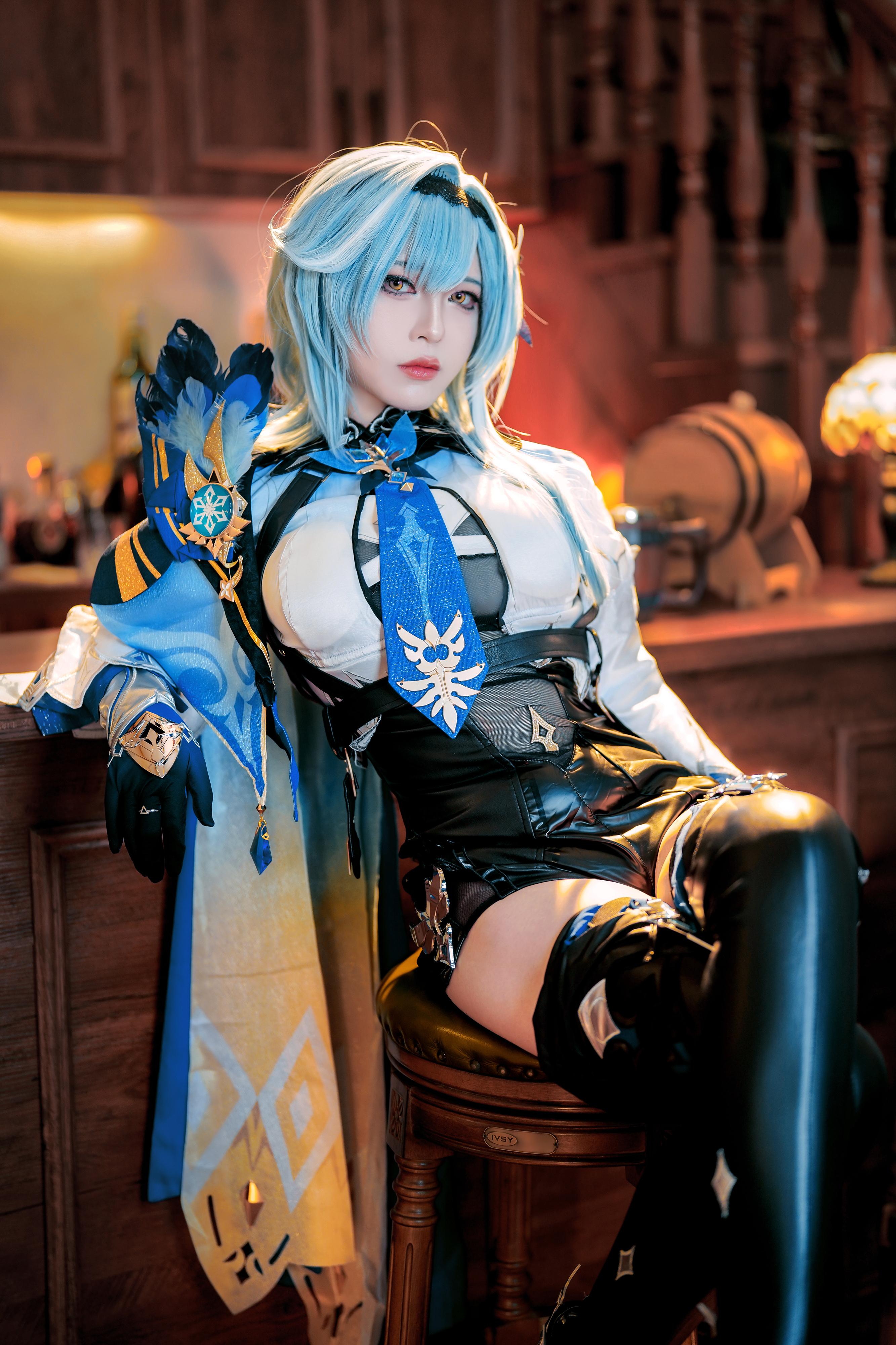 半半子 原神優菈 Cosplay 76P