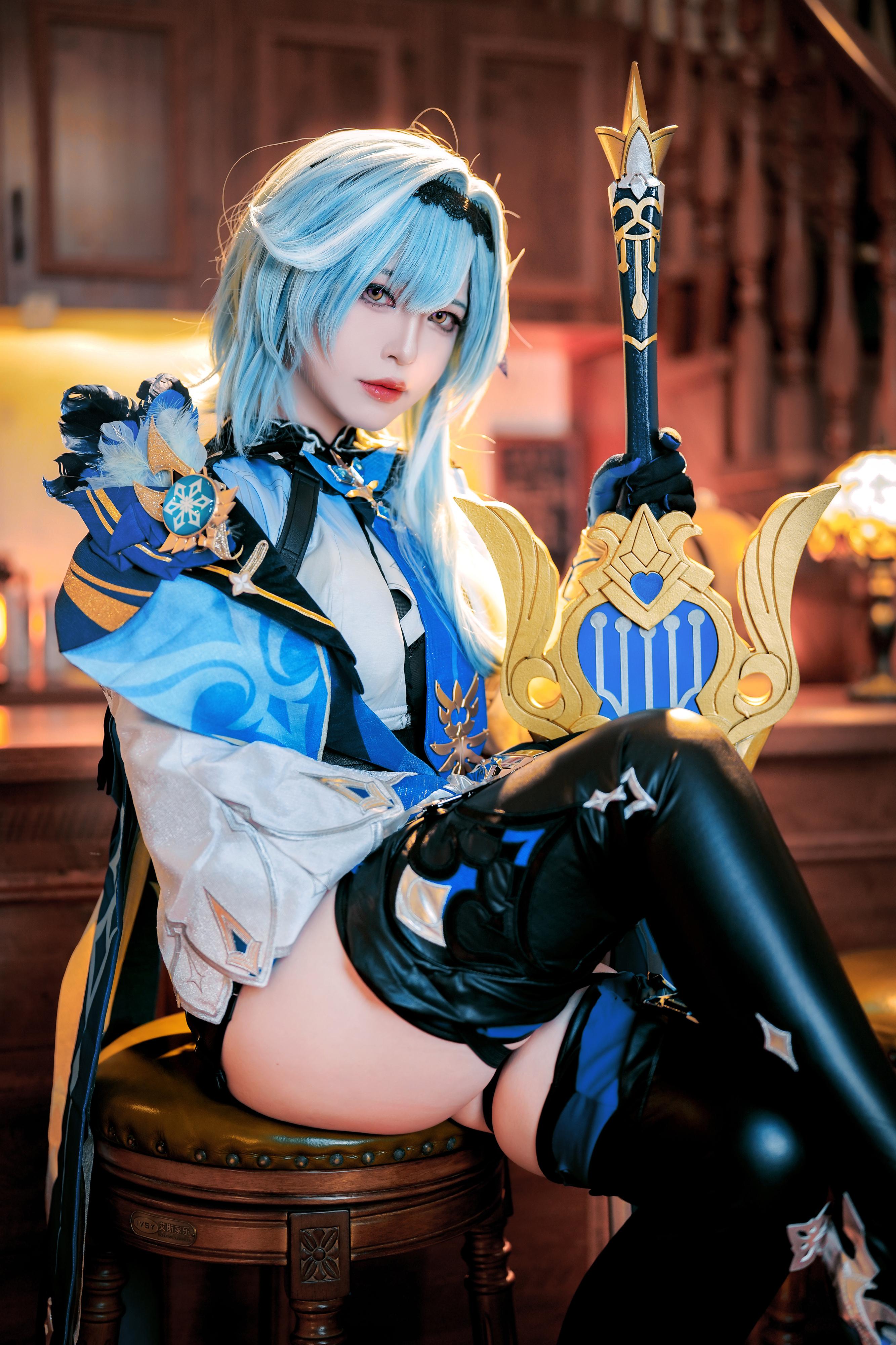 半半子 原神優菈 Cosplay 76P