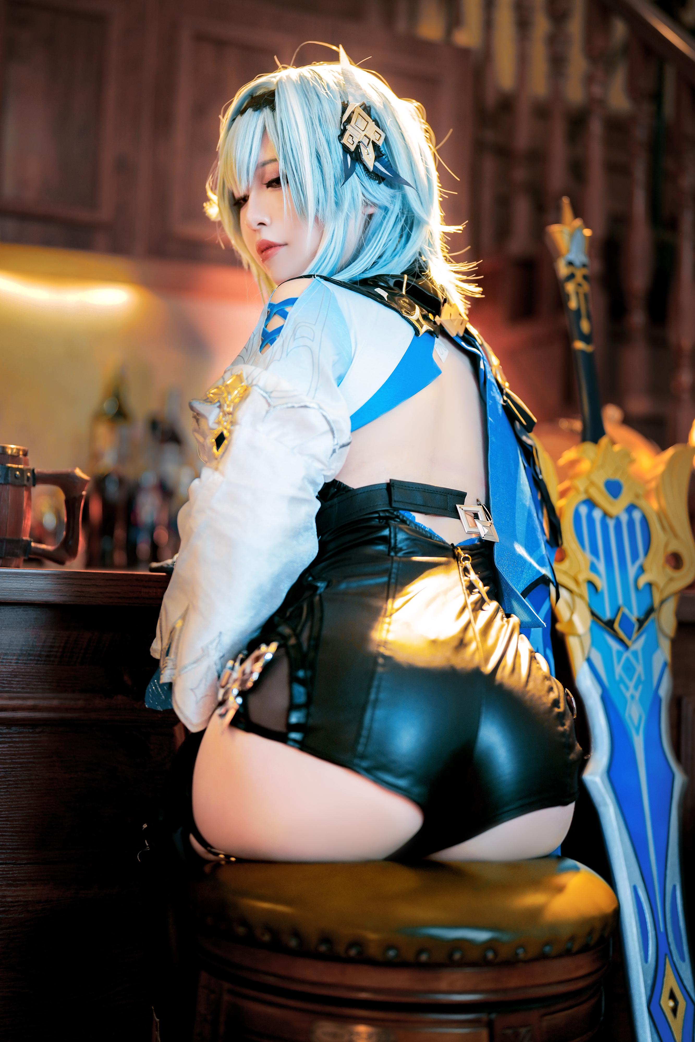 半半子 原神优菈 Cosplay 76P