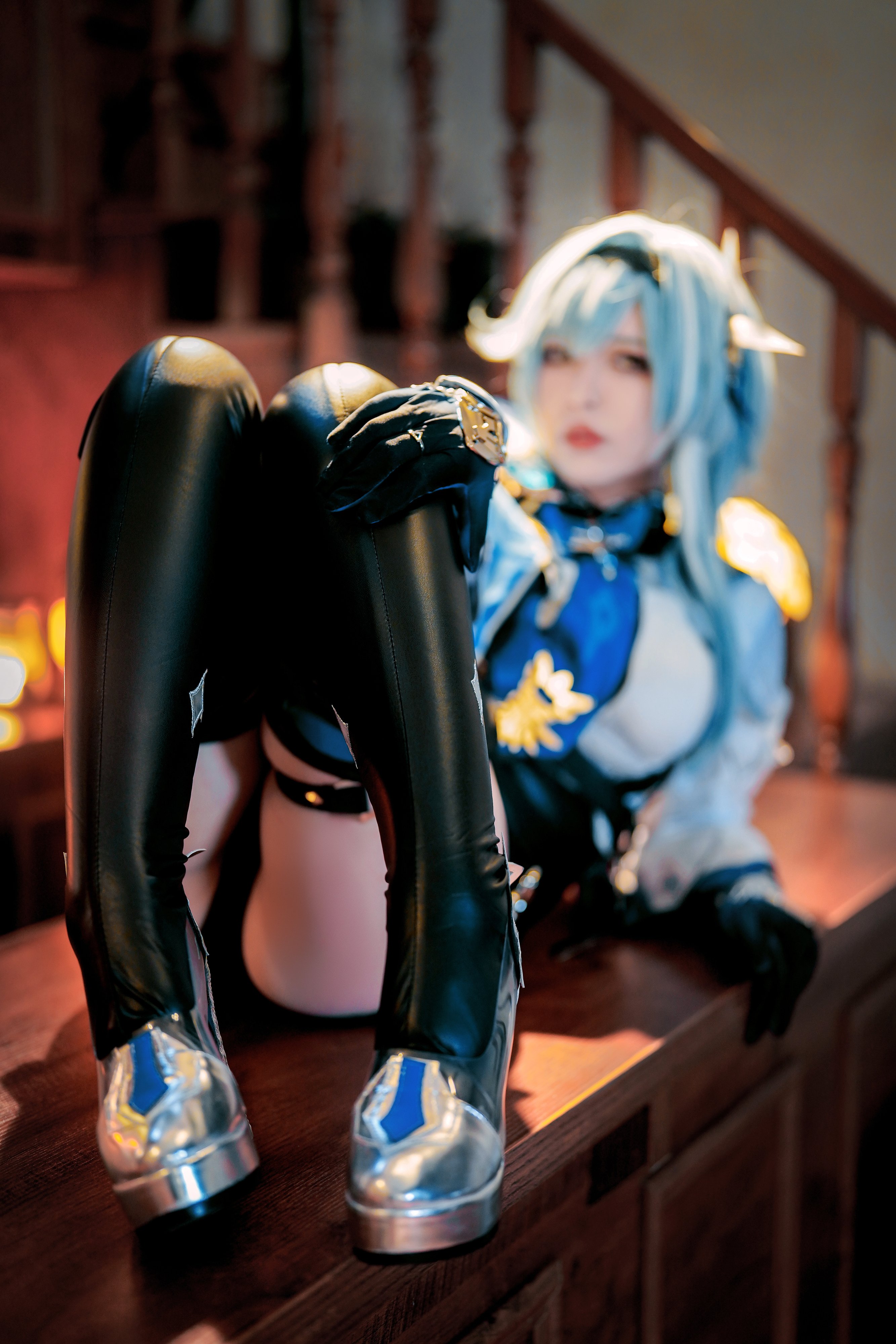 半半子 原神优菈 Cosplay 76P