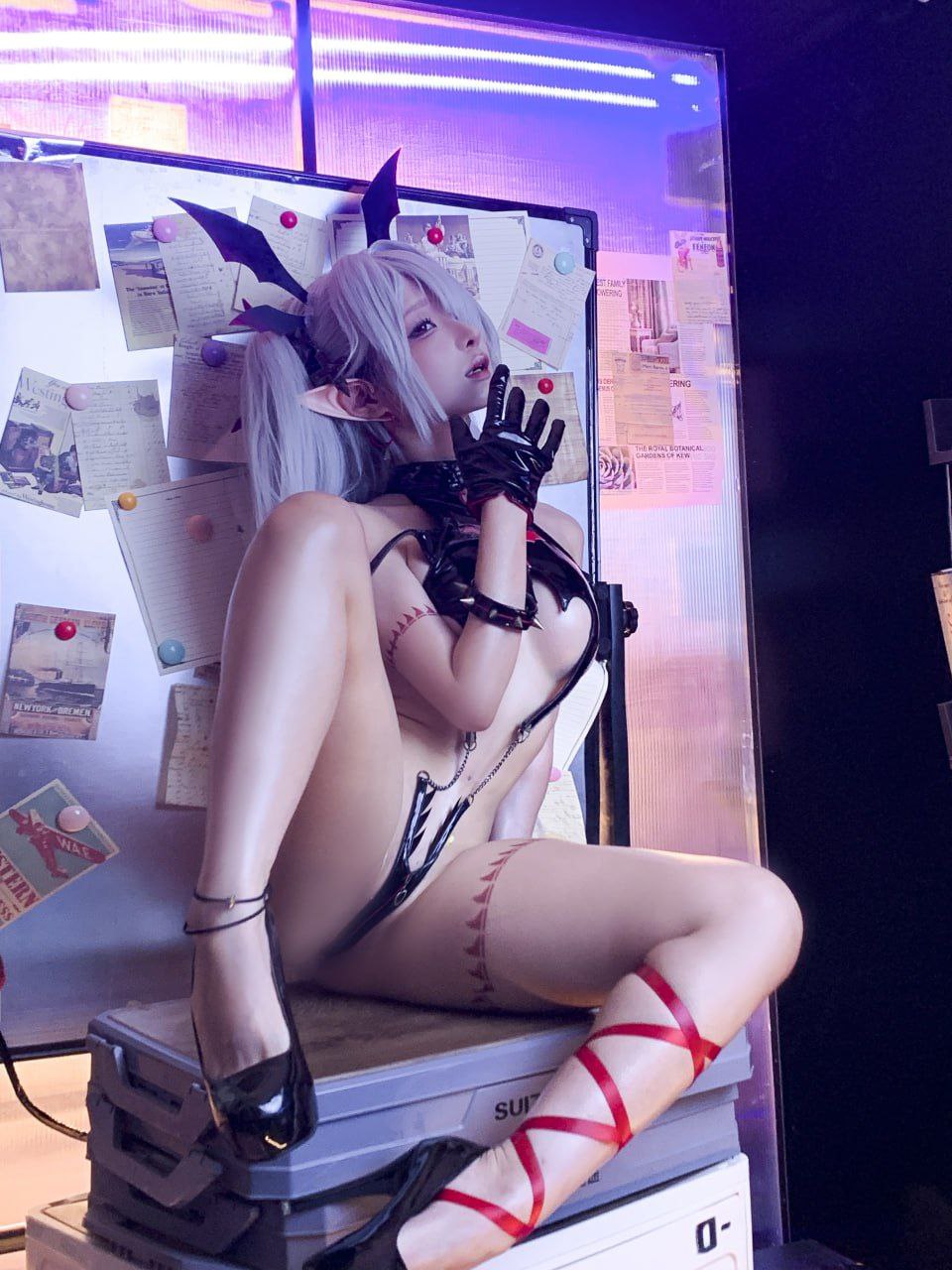 Chun Momo Blue Archive Ginkyo Iori Cosplay Photo Set