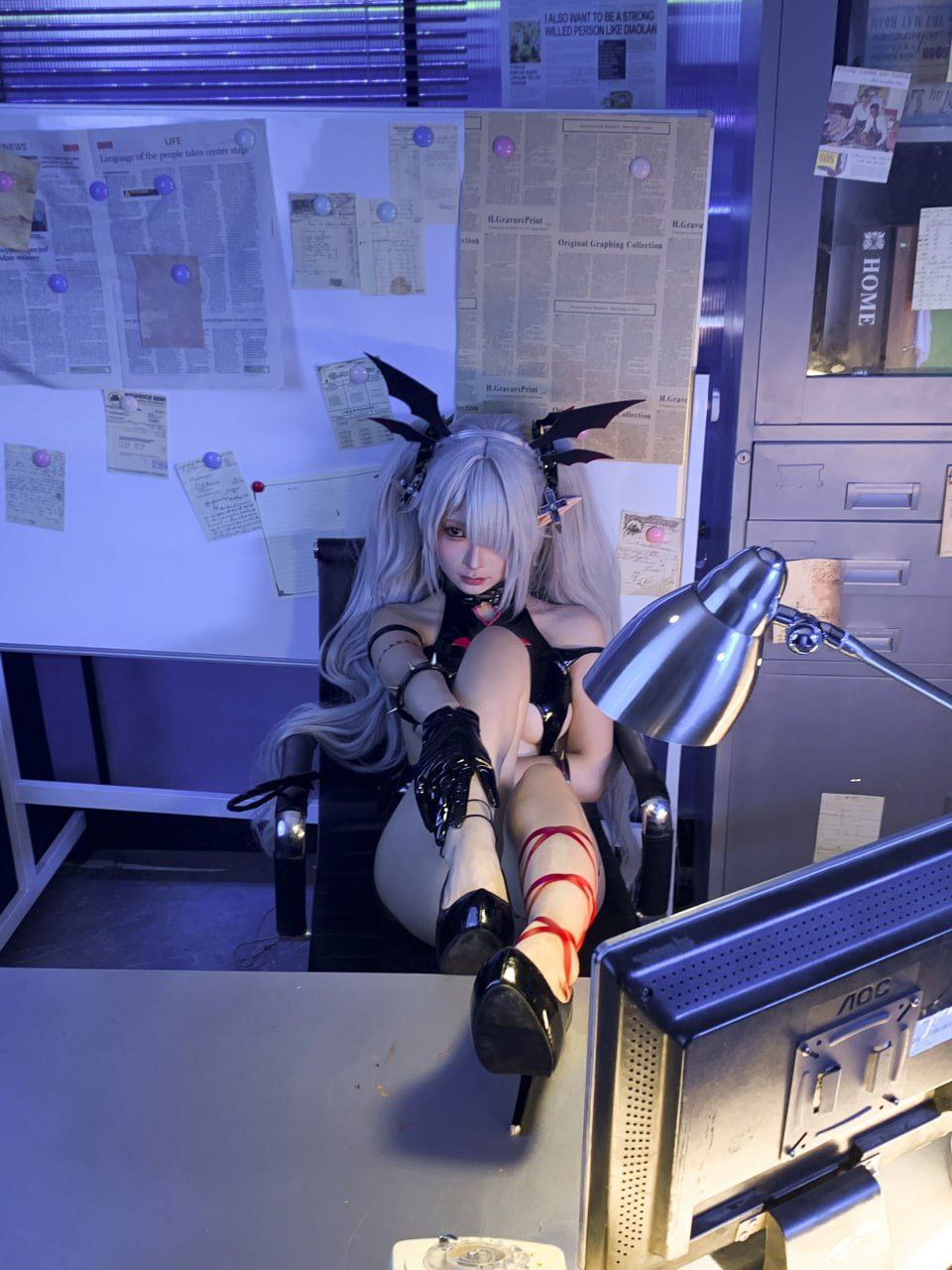Chun Momo Blue Archive Ginkyo Iori Cosplay Photo Set