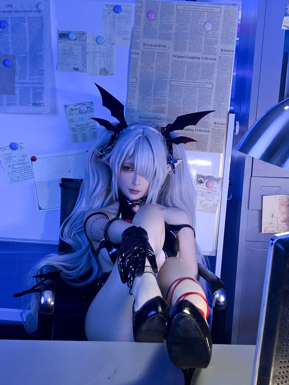 Chun Momo Blue Archive Ginkyo Iori Cosplay Photo Set