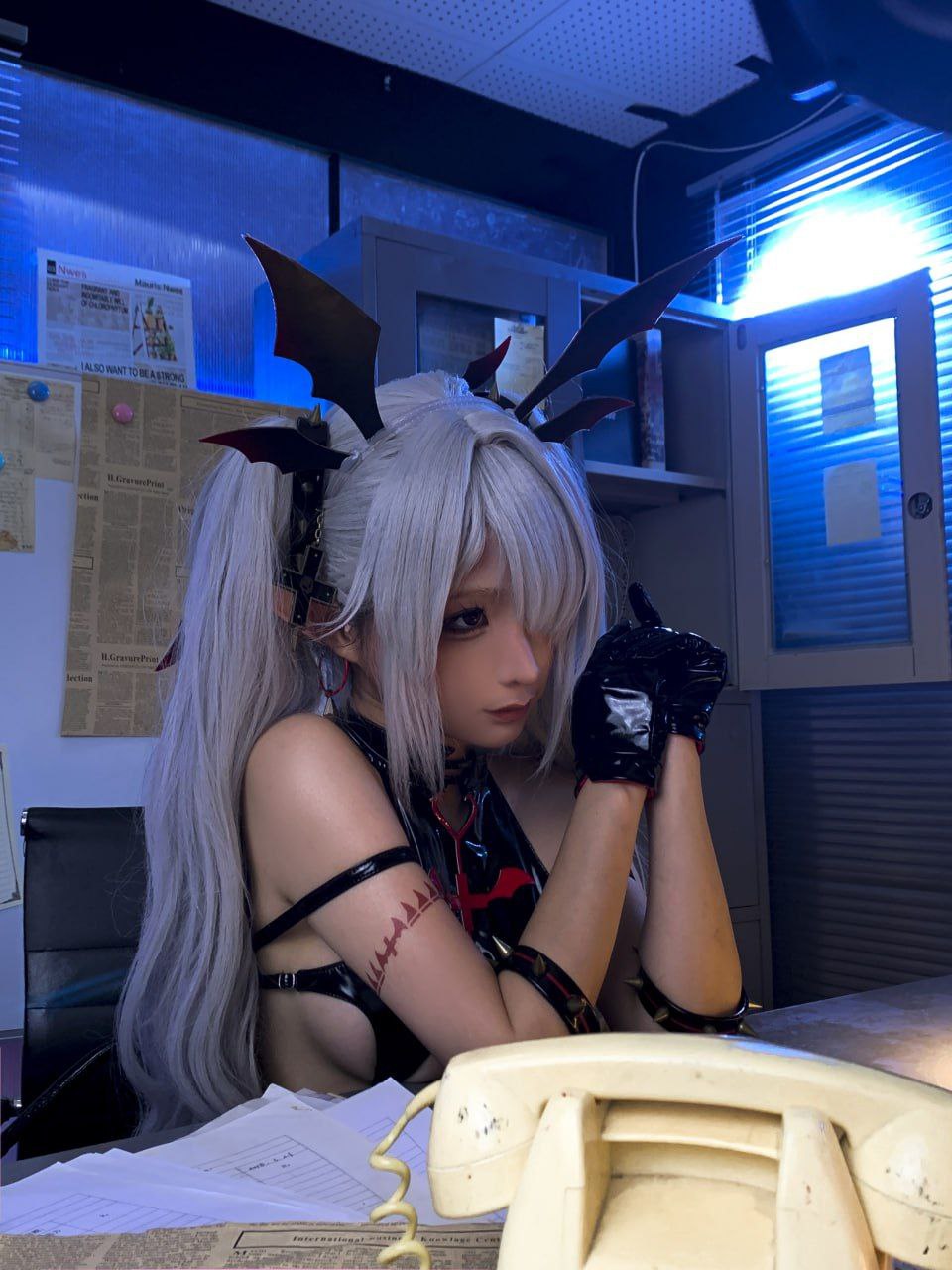 蠢沫沫蔚蓝档案银镜伊织 Cosplay