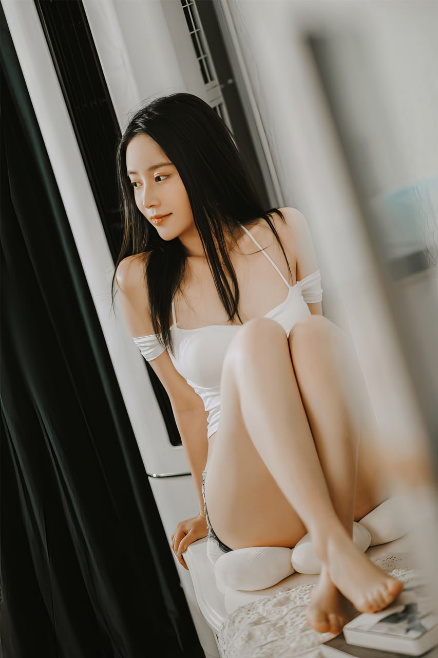 Bo anh Sunny Day Niannian Nnian quan short jeans